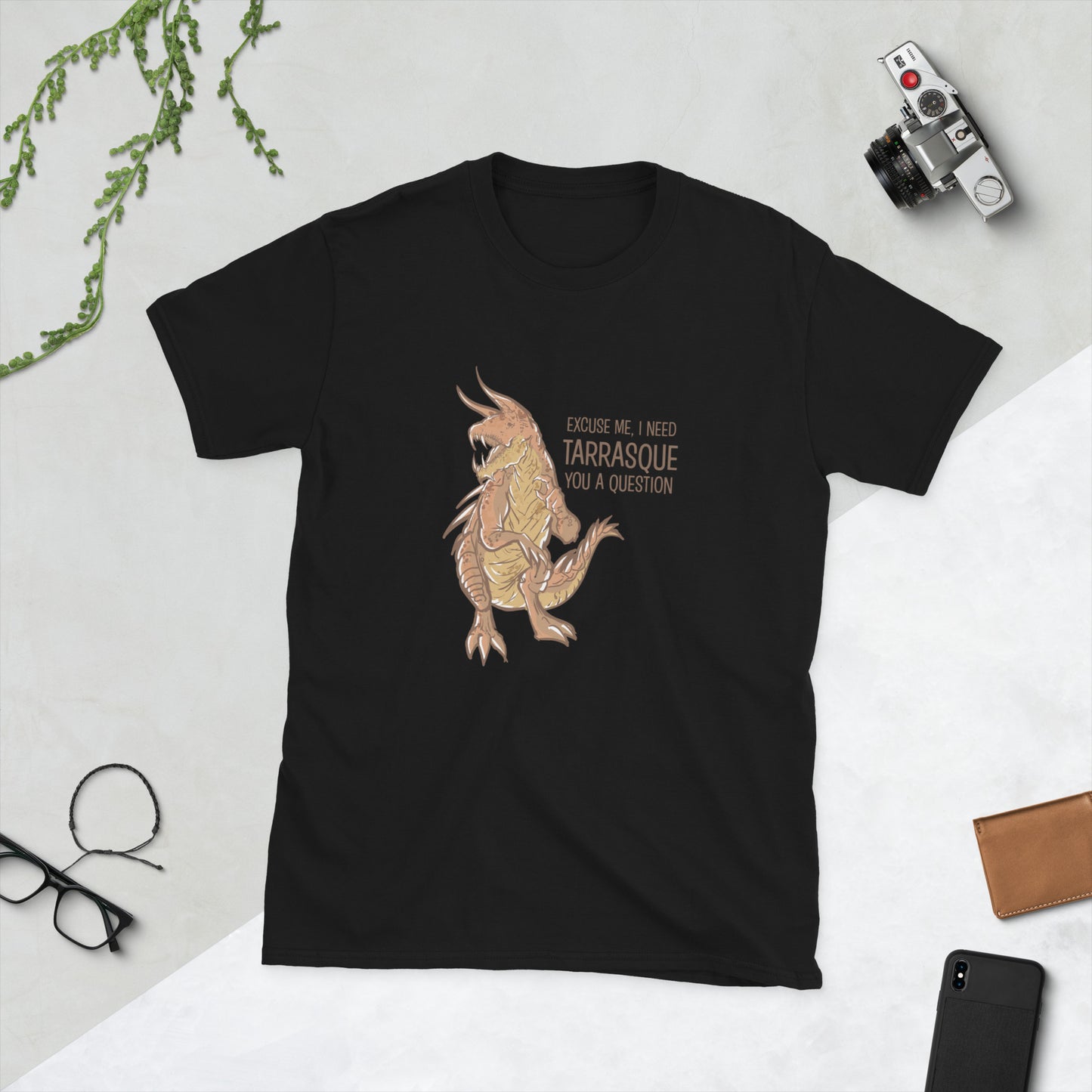 Tarrasque Short-Sleeve Unisex T-Shirt Level 1 Gamers Black S