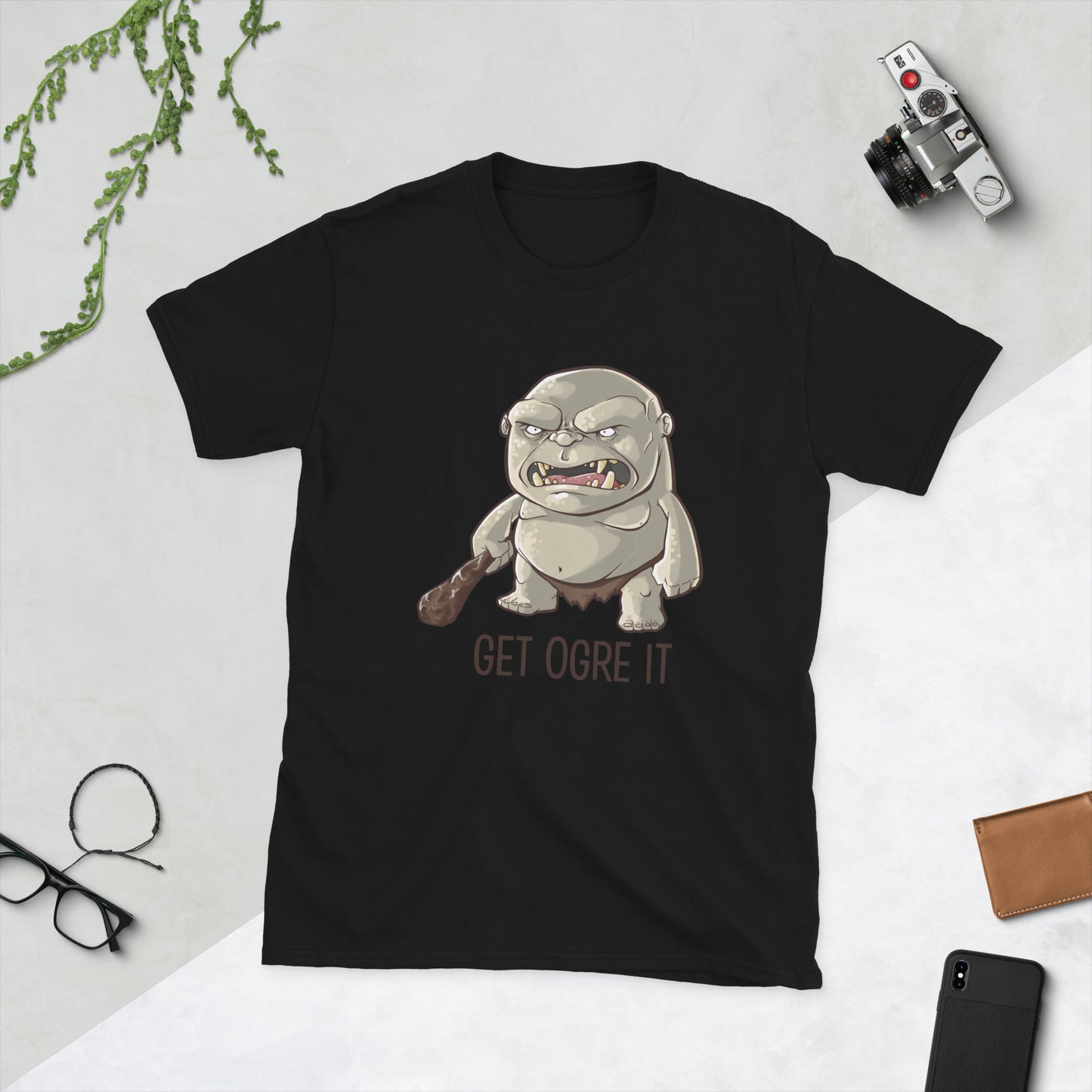 Get Ogre It Short-Sleeve Unisex T-Shirt Level 1 Gamers Black S