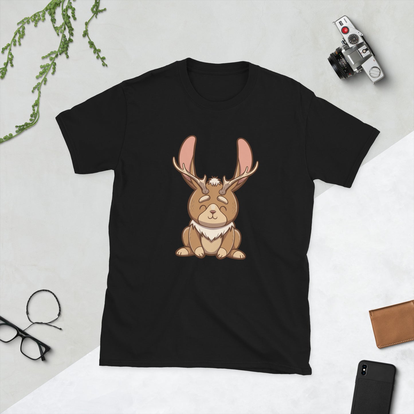 jackalope Short-Sleeve Unisex T-Shirt Level 1 Gamers Black S