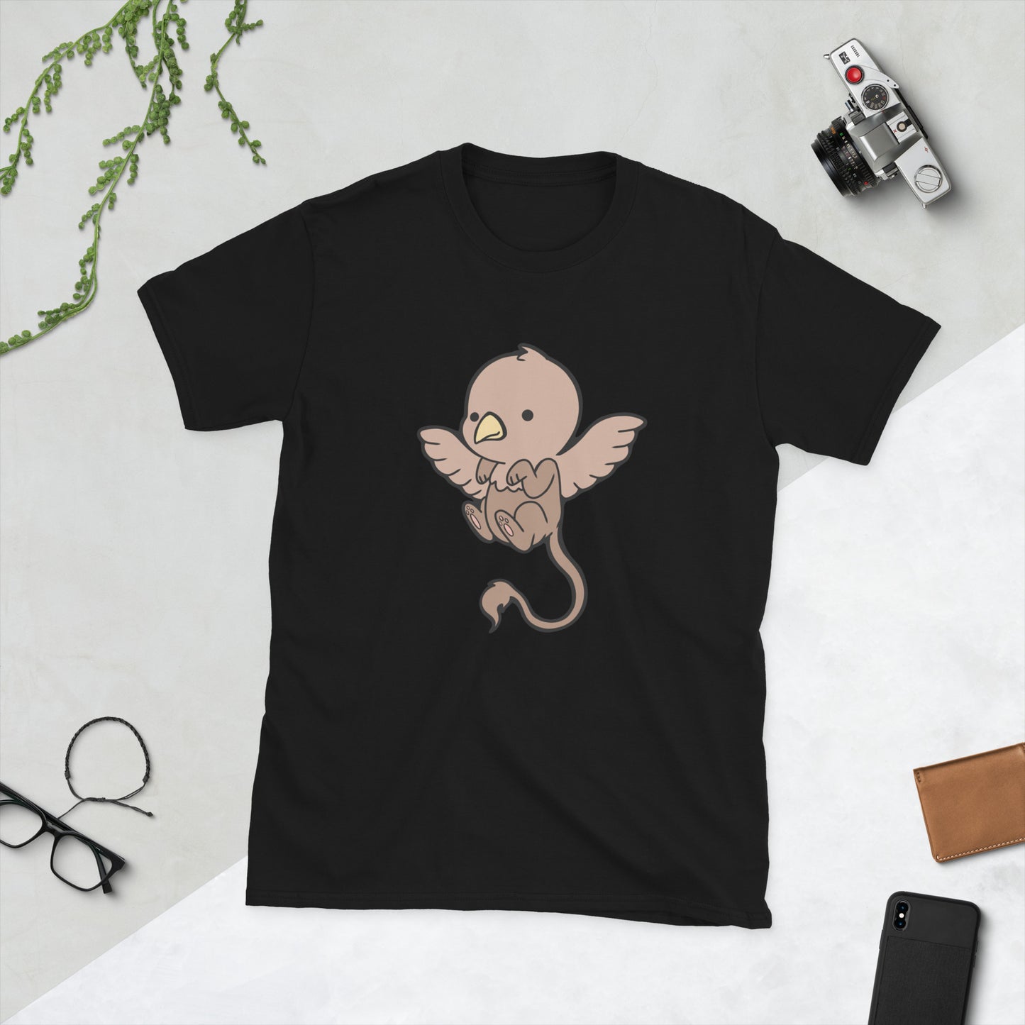 Griffin Short-Sleeve Unisex T-Shirt Level 1 Gamers Black S