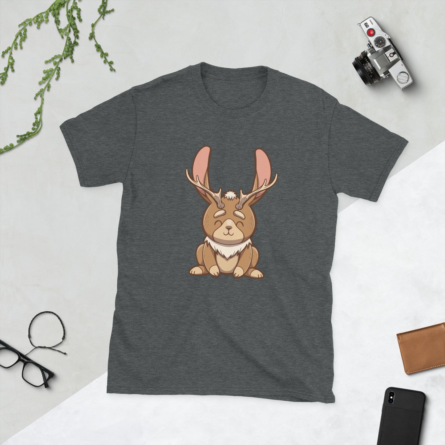 jackalope Short-Sleeve Unisex T-Shirt Level 1 Gamers Dark Heather S