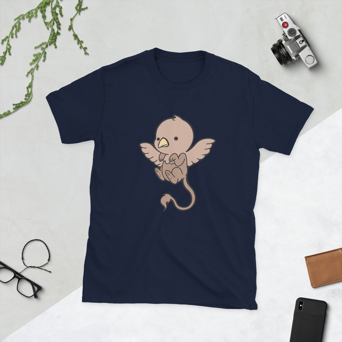 Griffin Short-Sleeve Unisex T-Shirt Level 1 Gamers Navy S
