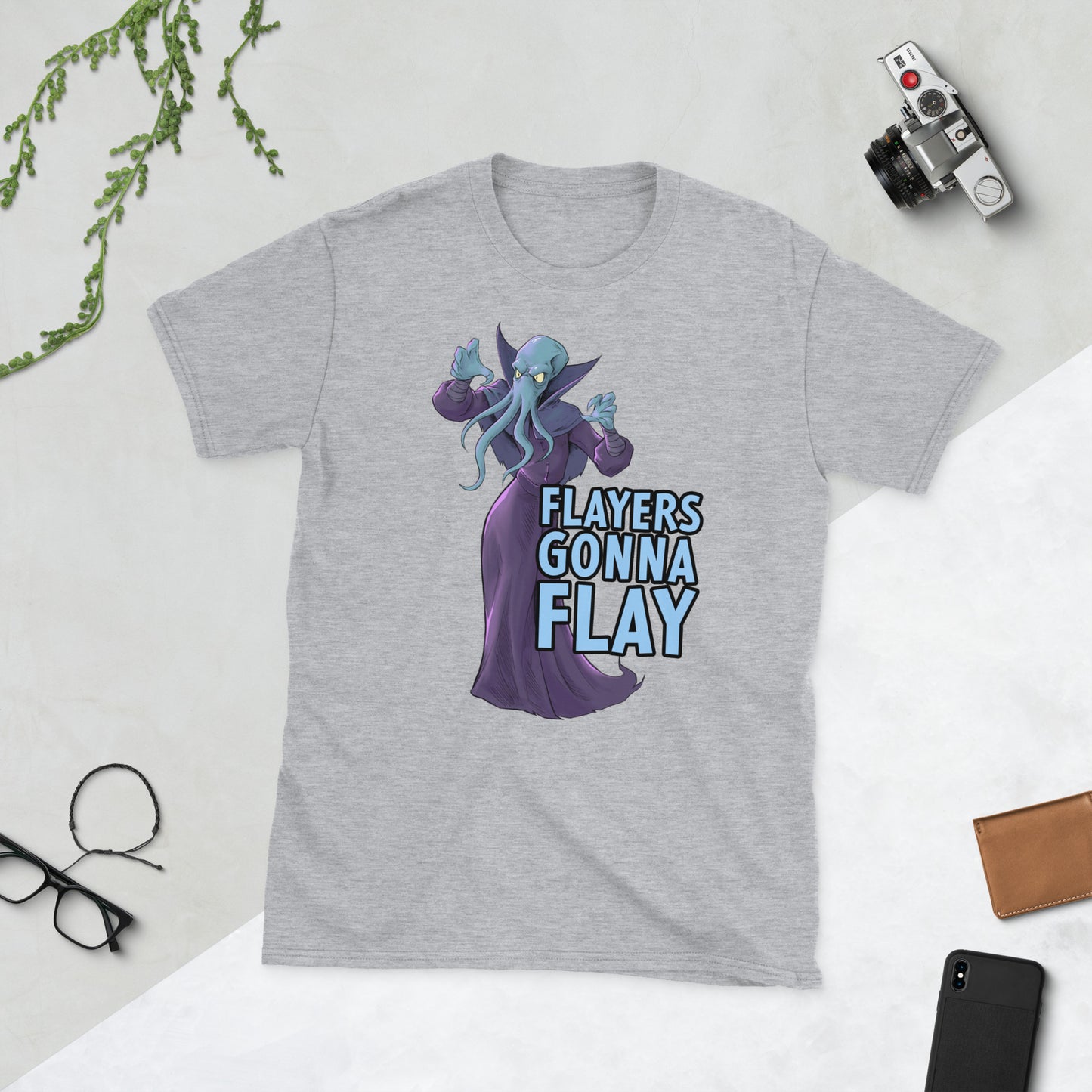 Flayers Gonna Flay Short-Sleeve Unisex T-Shirt Level 1 Gamers Sport Grey S
