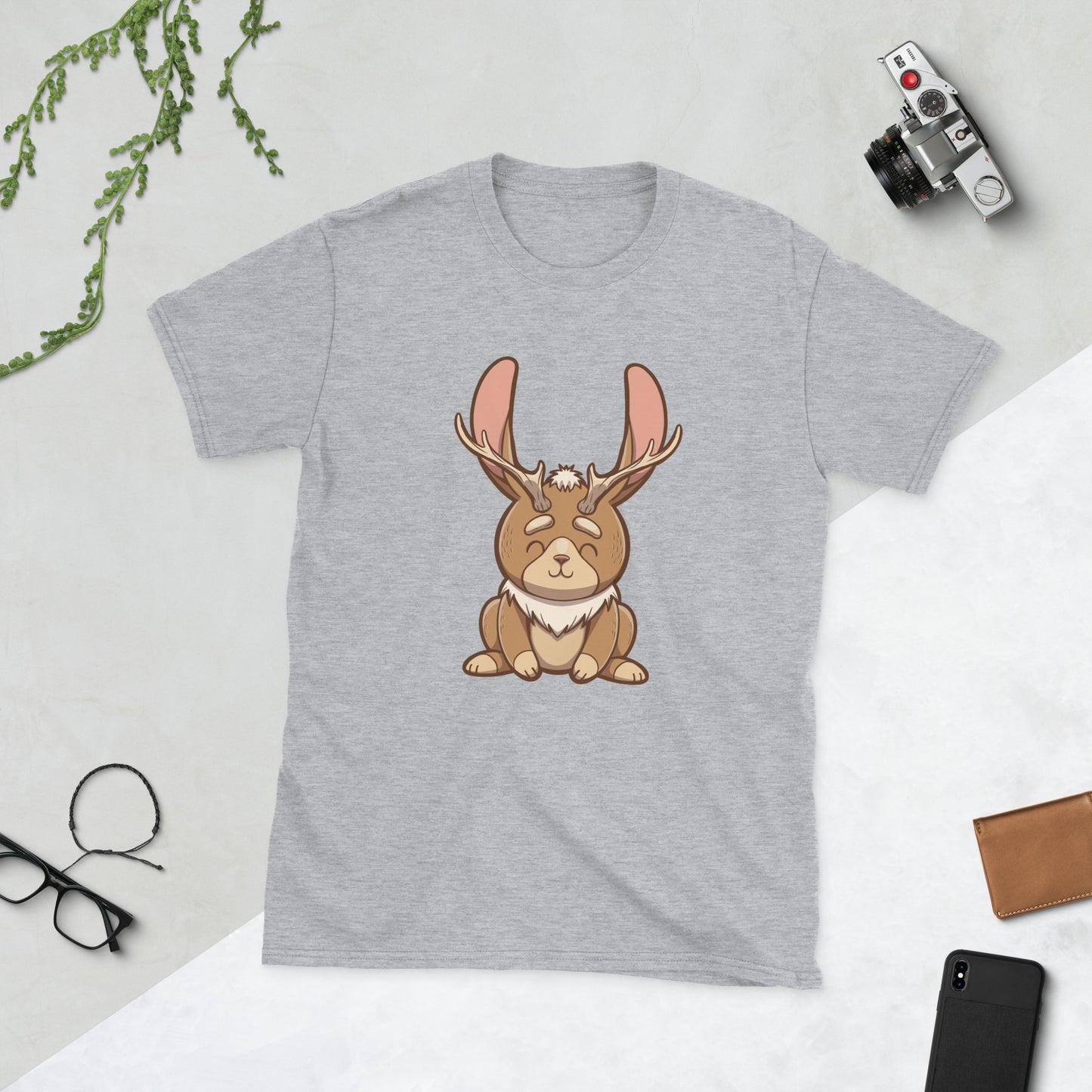 jackalope Short-Sleeve Unisex T-Shirt Level 1 Gamers Sport Grey S