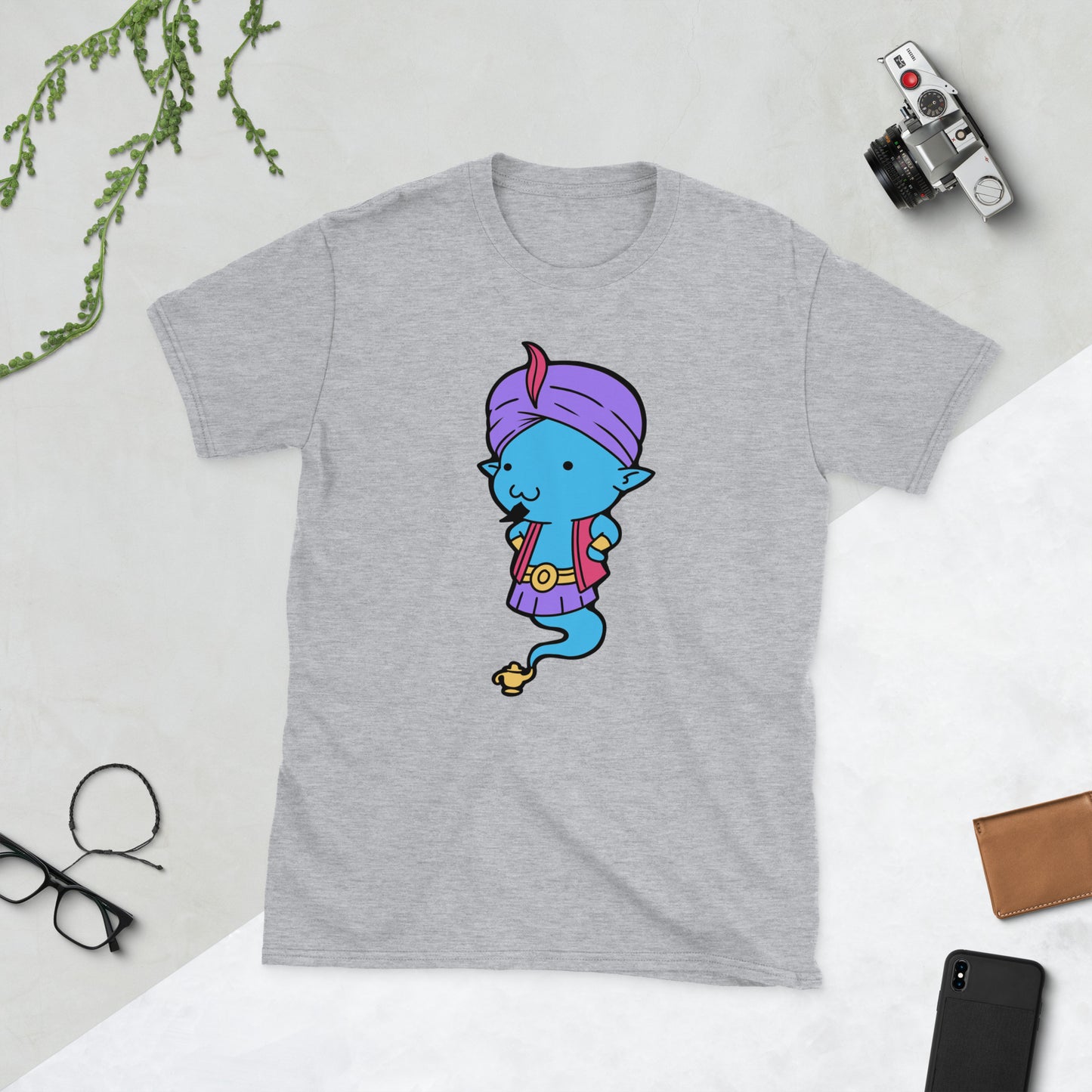 Djinn Short-Sleeve Unisex T-Shirt Level 1 Gamers Sport Grey S