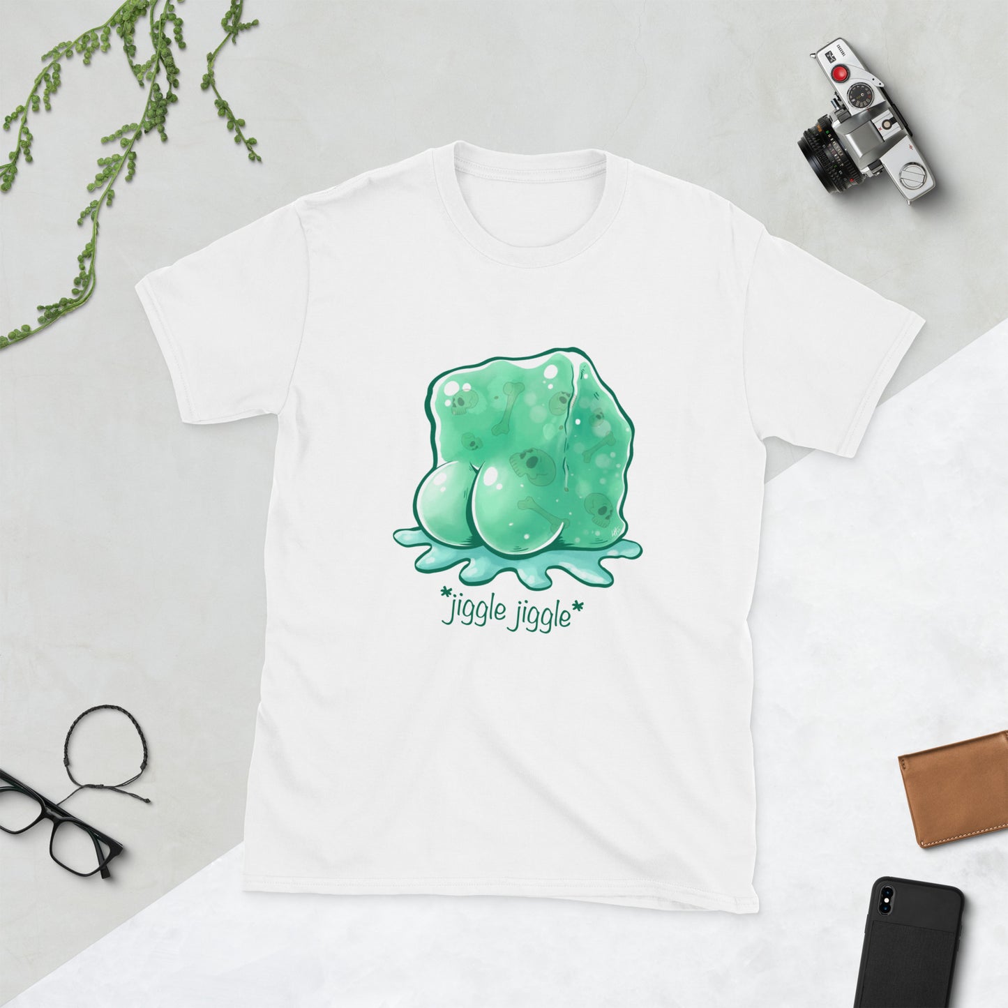 Dummy Thicc Gelatinous Cube Short-Sleeve Unisex T-Shirt Level 1 Gamers White S