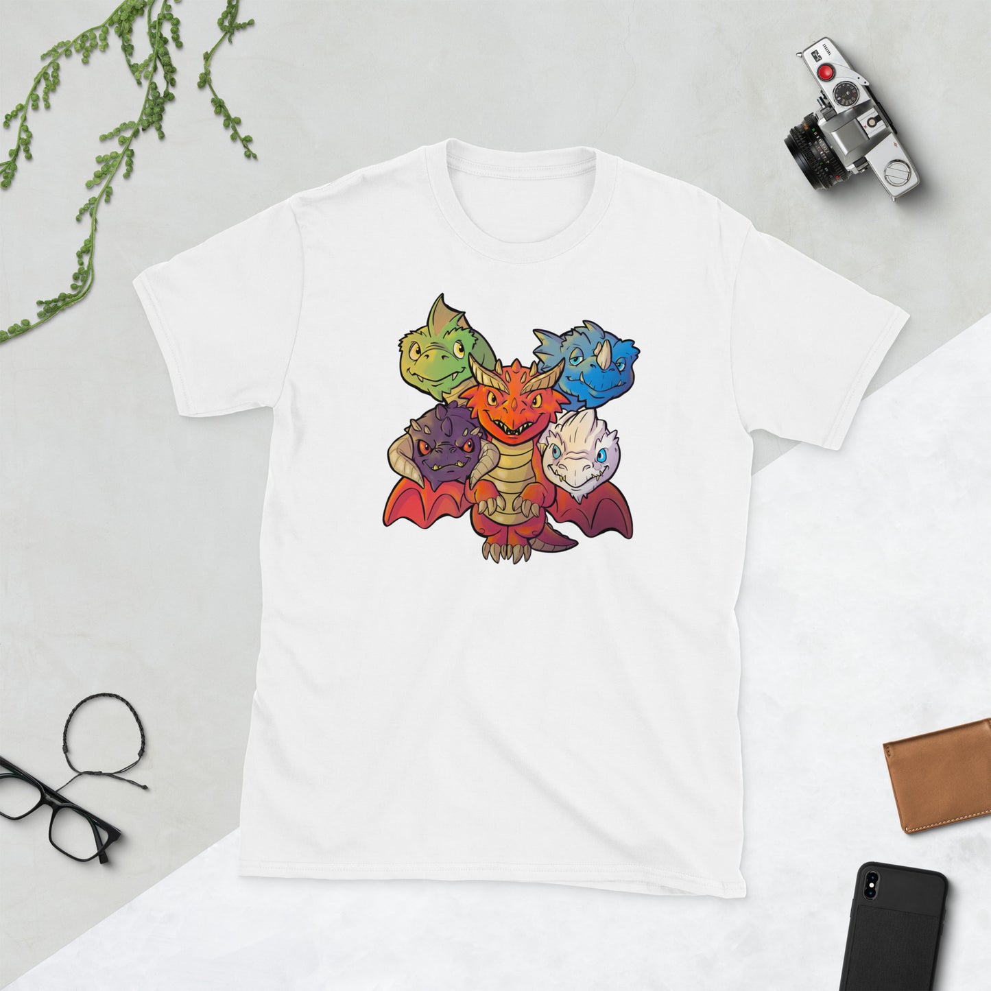Tiamat (AKA Lil T) Short-Sleeve Unisex T-Shirt Level 1 Gamers White S
