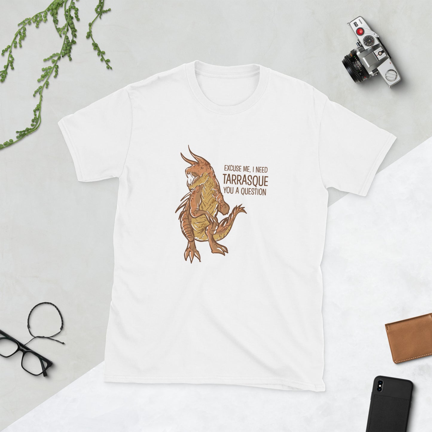 Tarrasque Short-Sleeve Unisex T-Shirt Level 1 Gamers White S