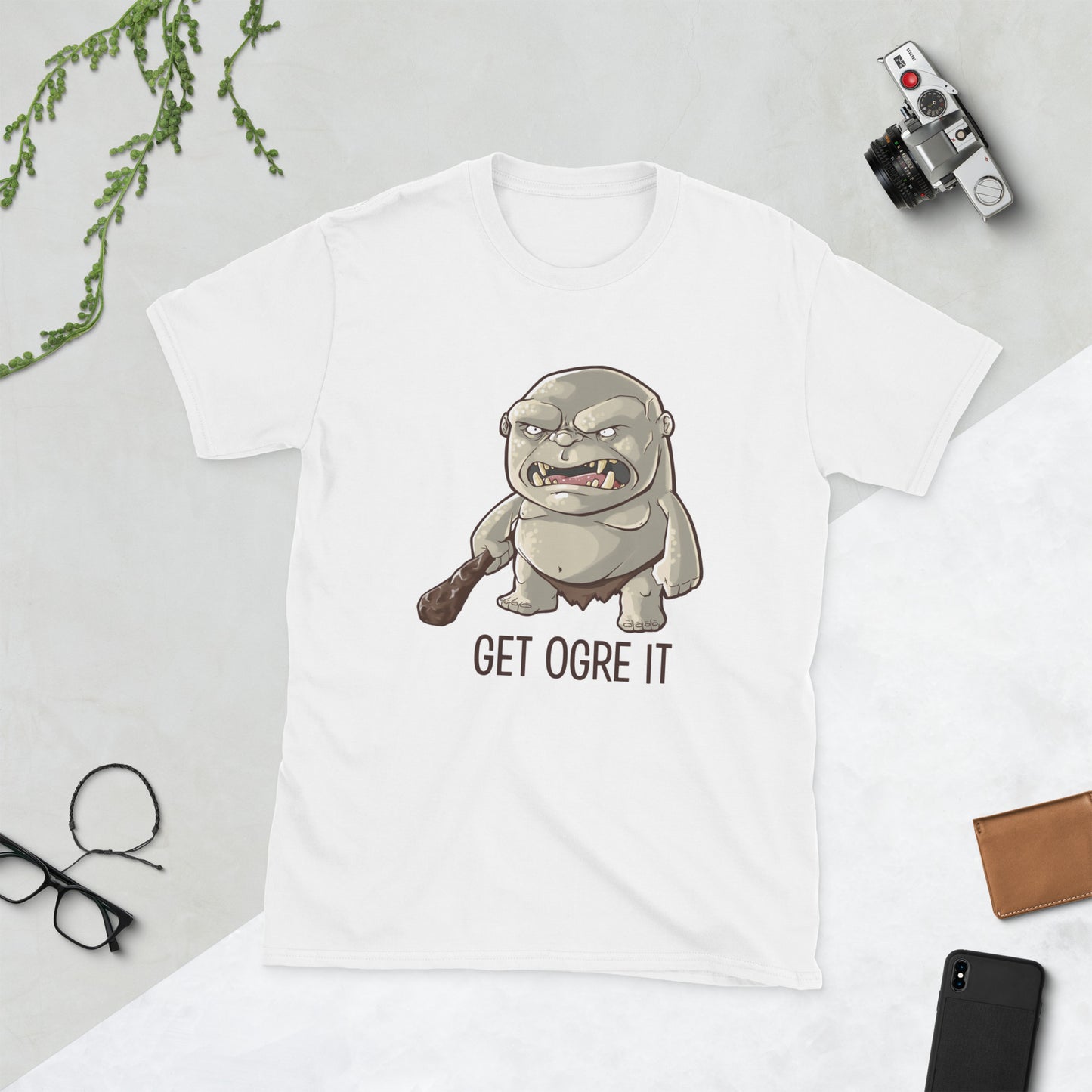 Get Ogre It Short-Sleeve Unisex T-Shirt Level 1 Gamers White S