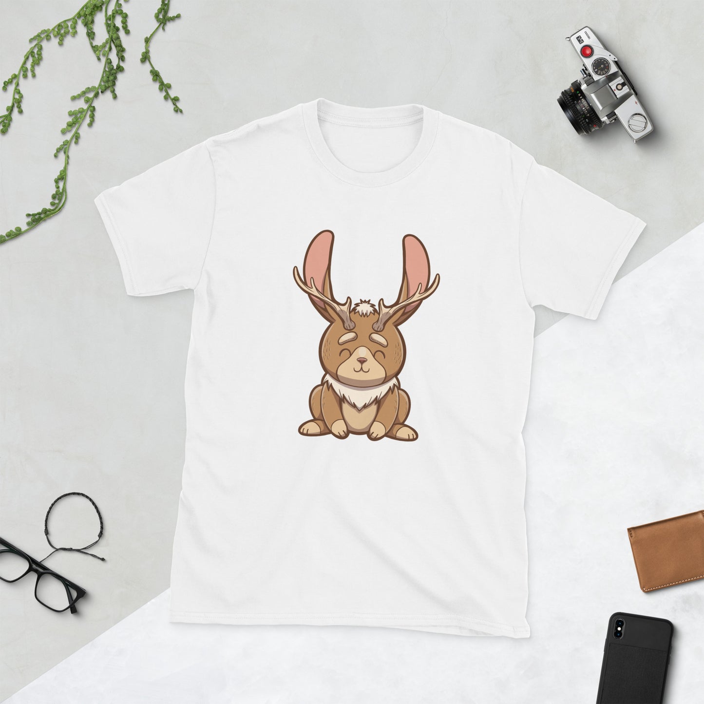 jackalope Short-Sleeve Unisex T-Shirt Level 1 Gamers White S