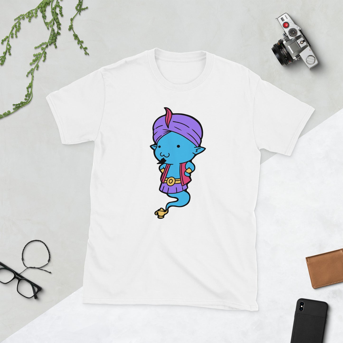 Djinn Short-Sleeve Unisex T-Shirt Level 1 Gamers White S