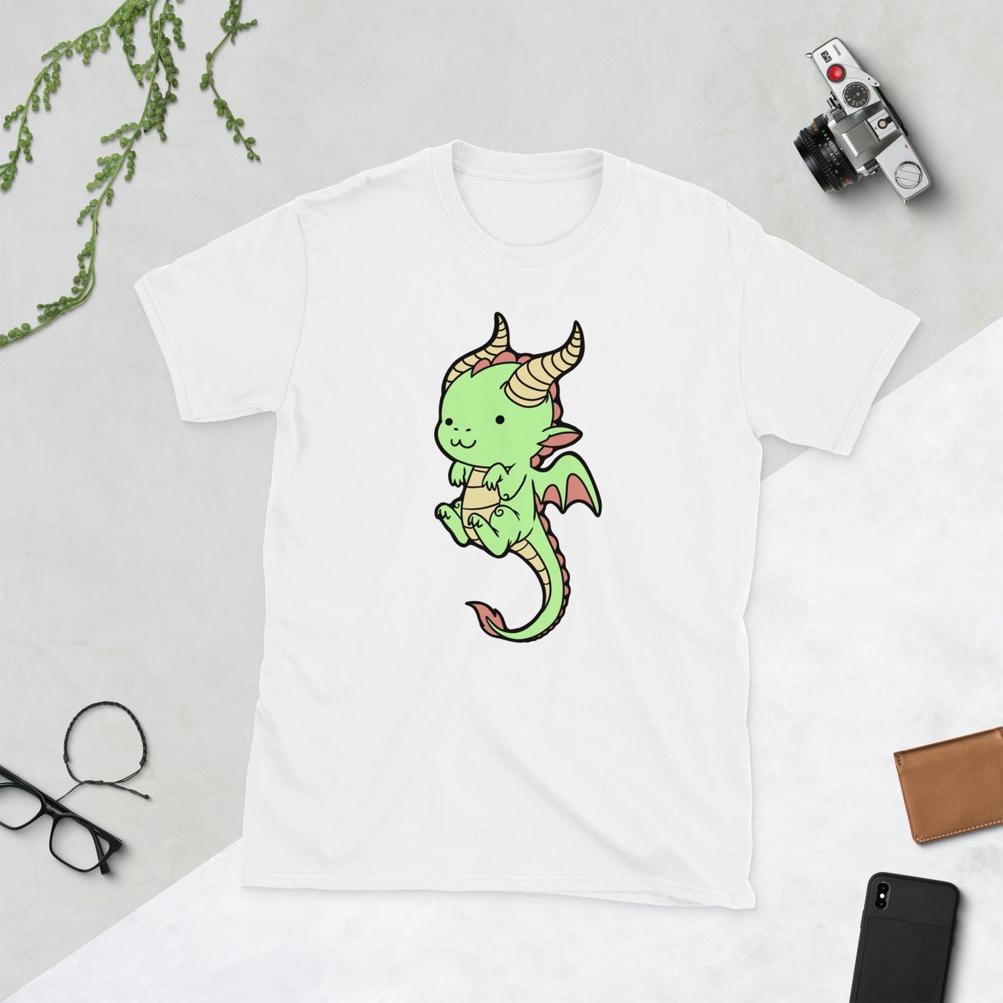 Baby Dragon Short-Sleeve Unisex T-Shirt Level 1 Gamers White S