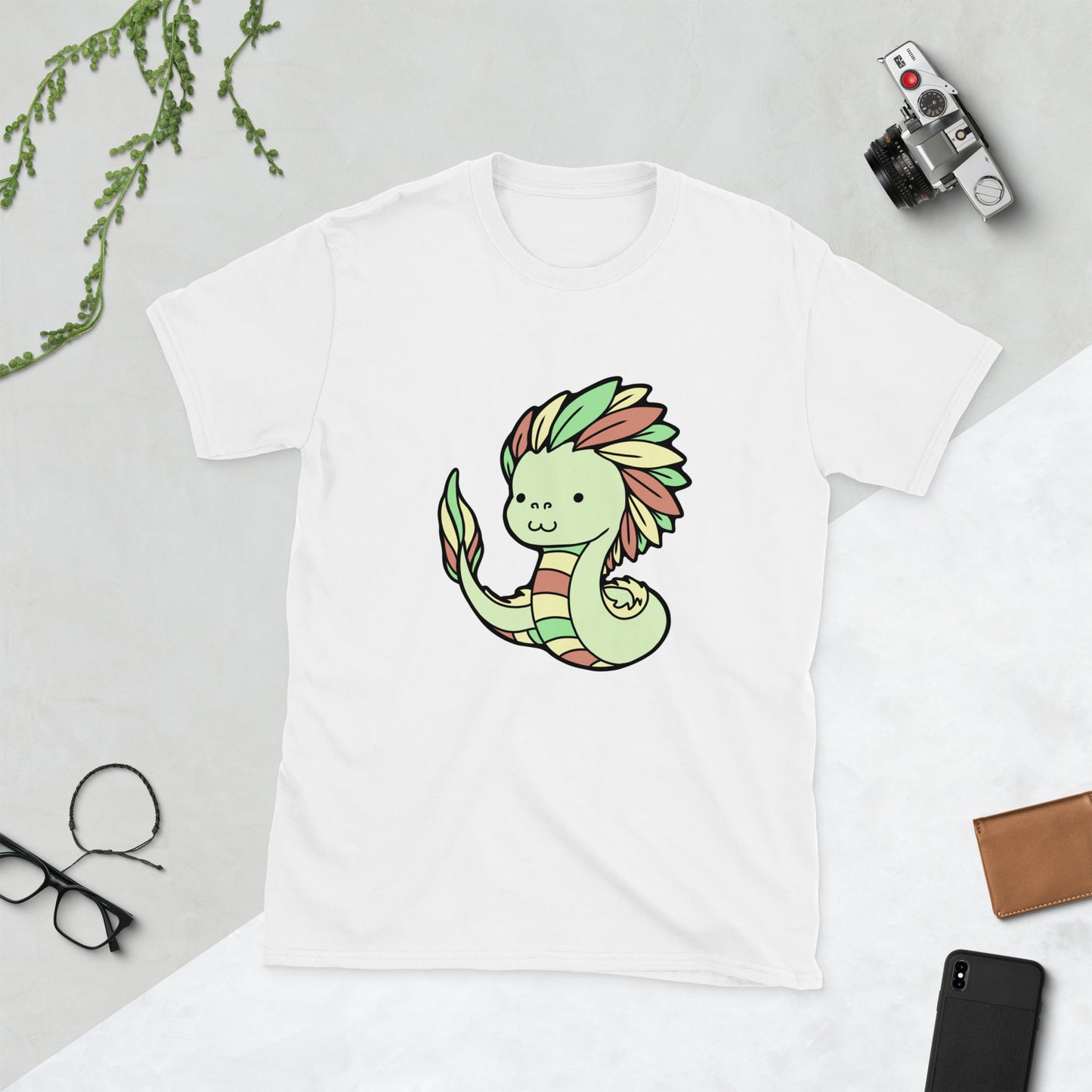 Quetzalcoatl Short-Sleeve Unisex T-Shirt Level 1 Gamers White S