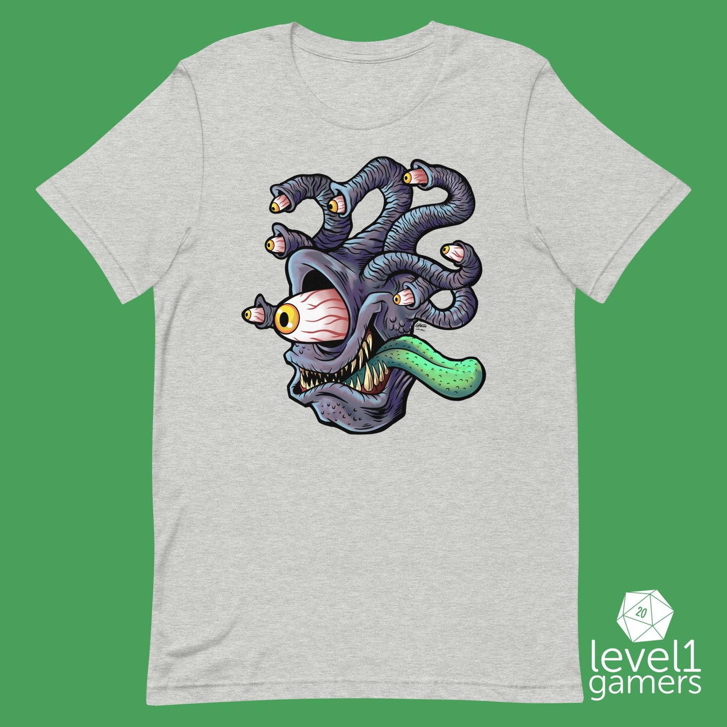 Eyestalker Unisex t-shirt Level 1 Gamers Athletic Heather XS