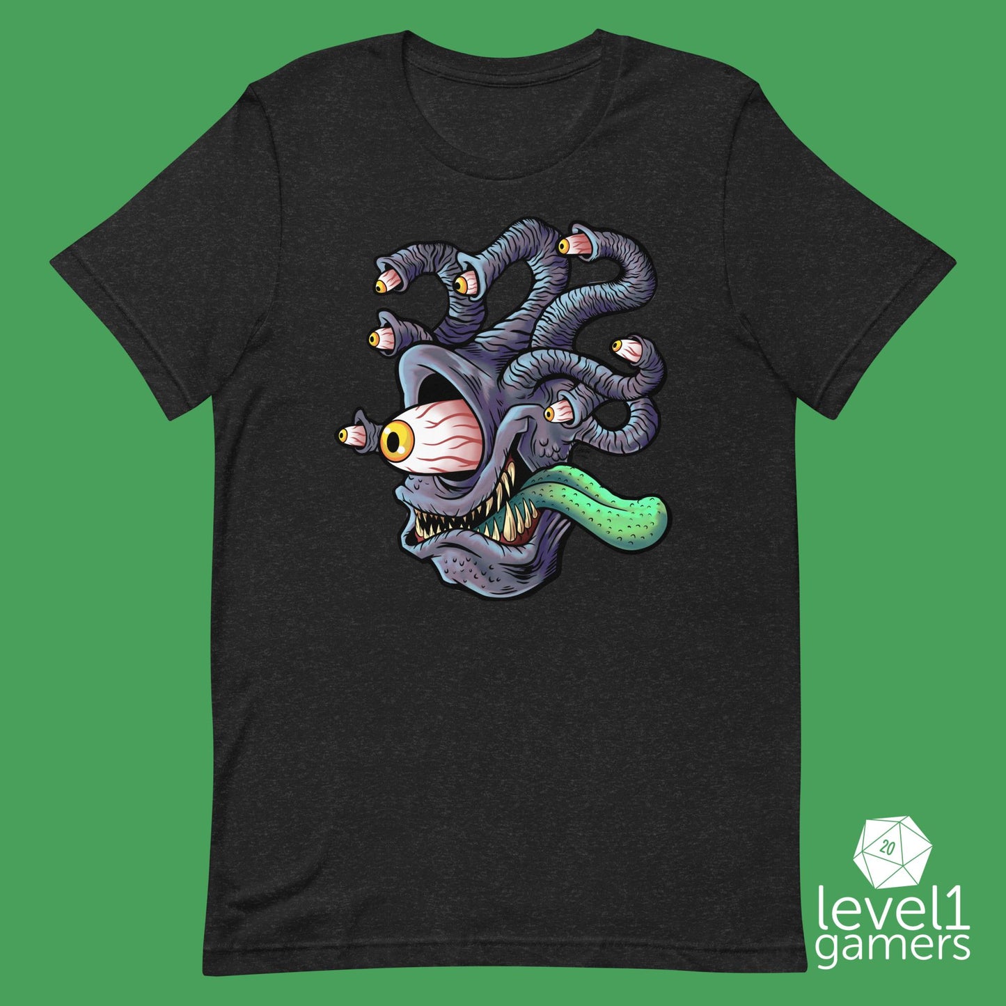 Eyestalker Unisex t-shirt Level 1 Gamers Black Heather XS