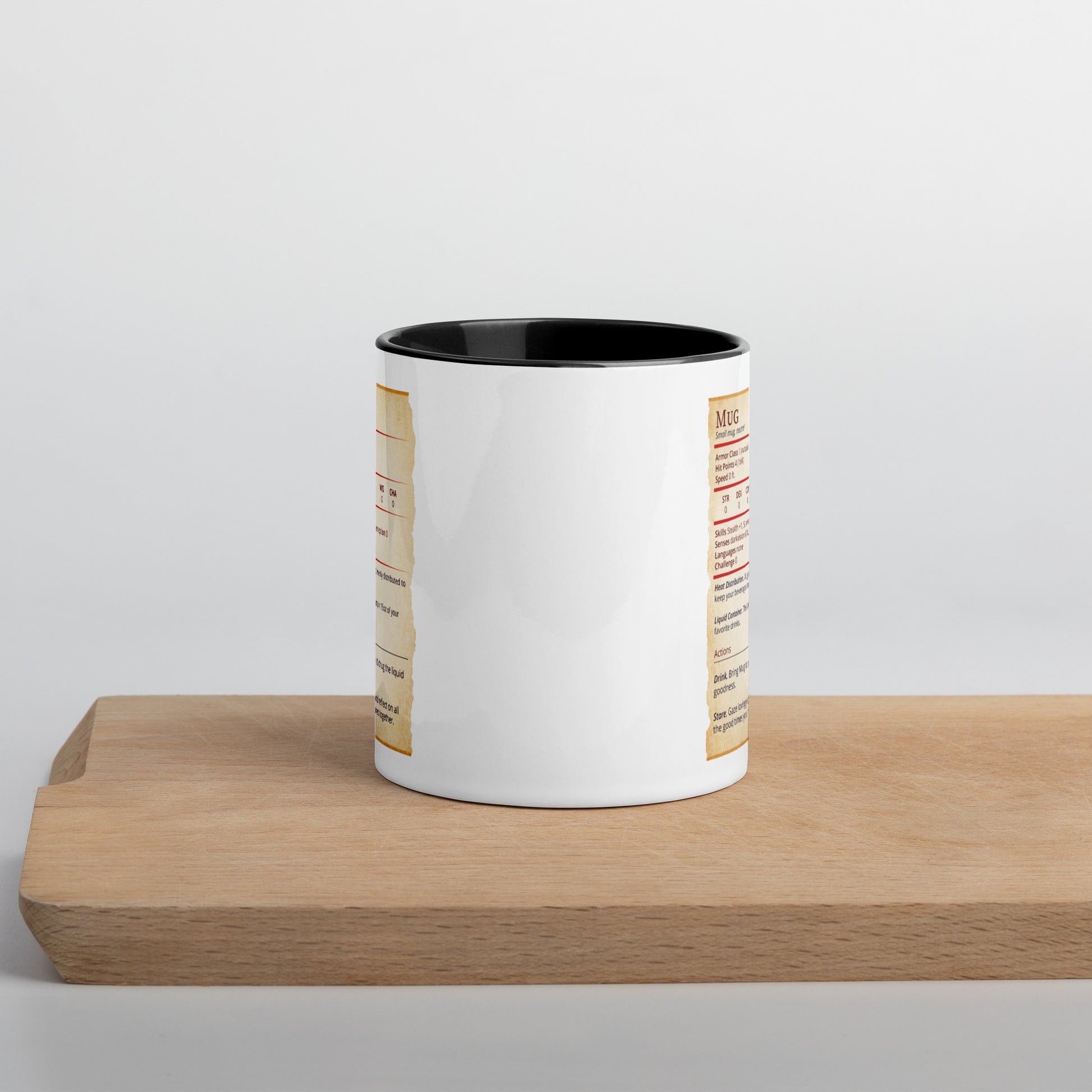 Mug Stat Card with Color Inside  Level 1 Gamers