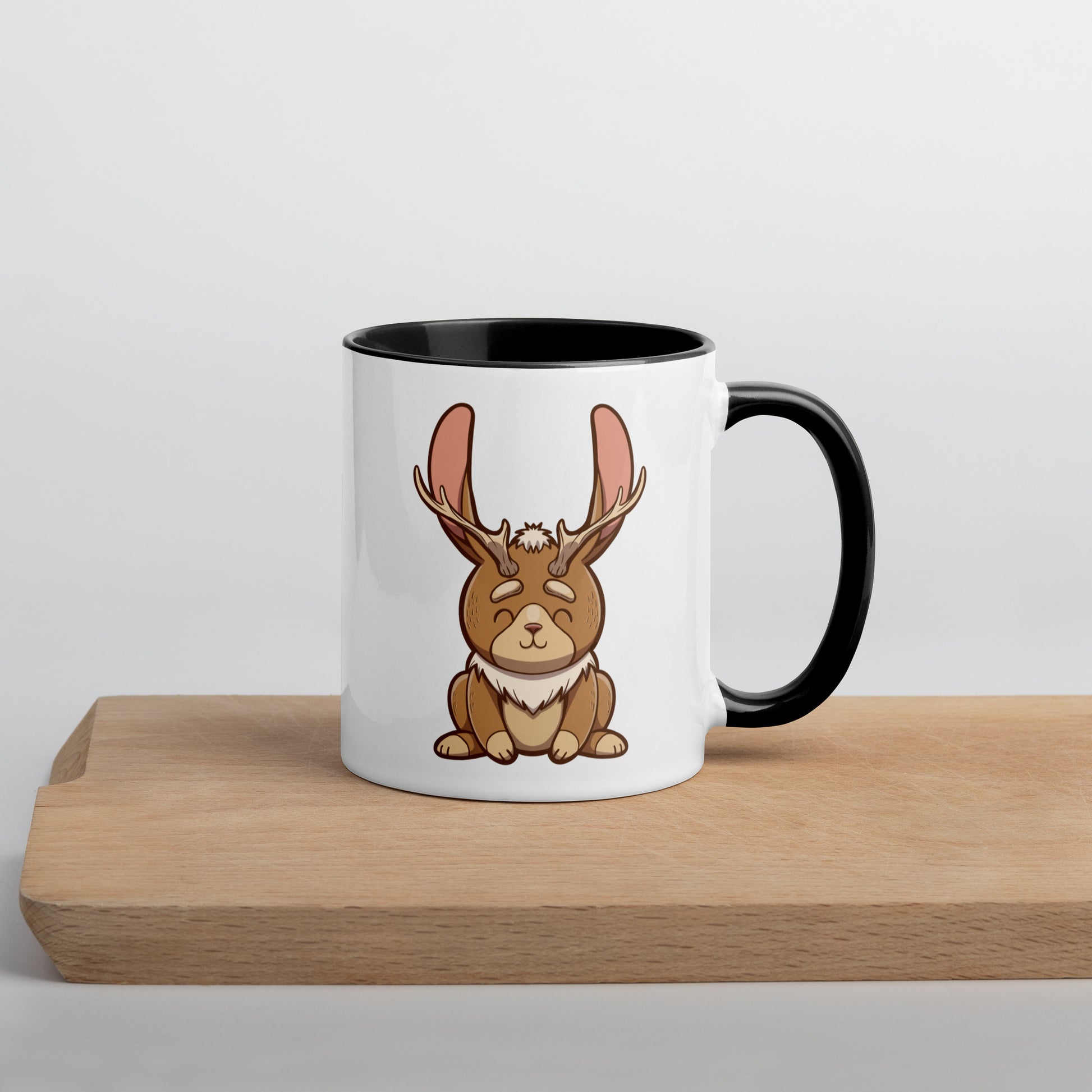 Jackalope Mug with Color Inside  Level 1 Gamers