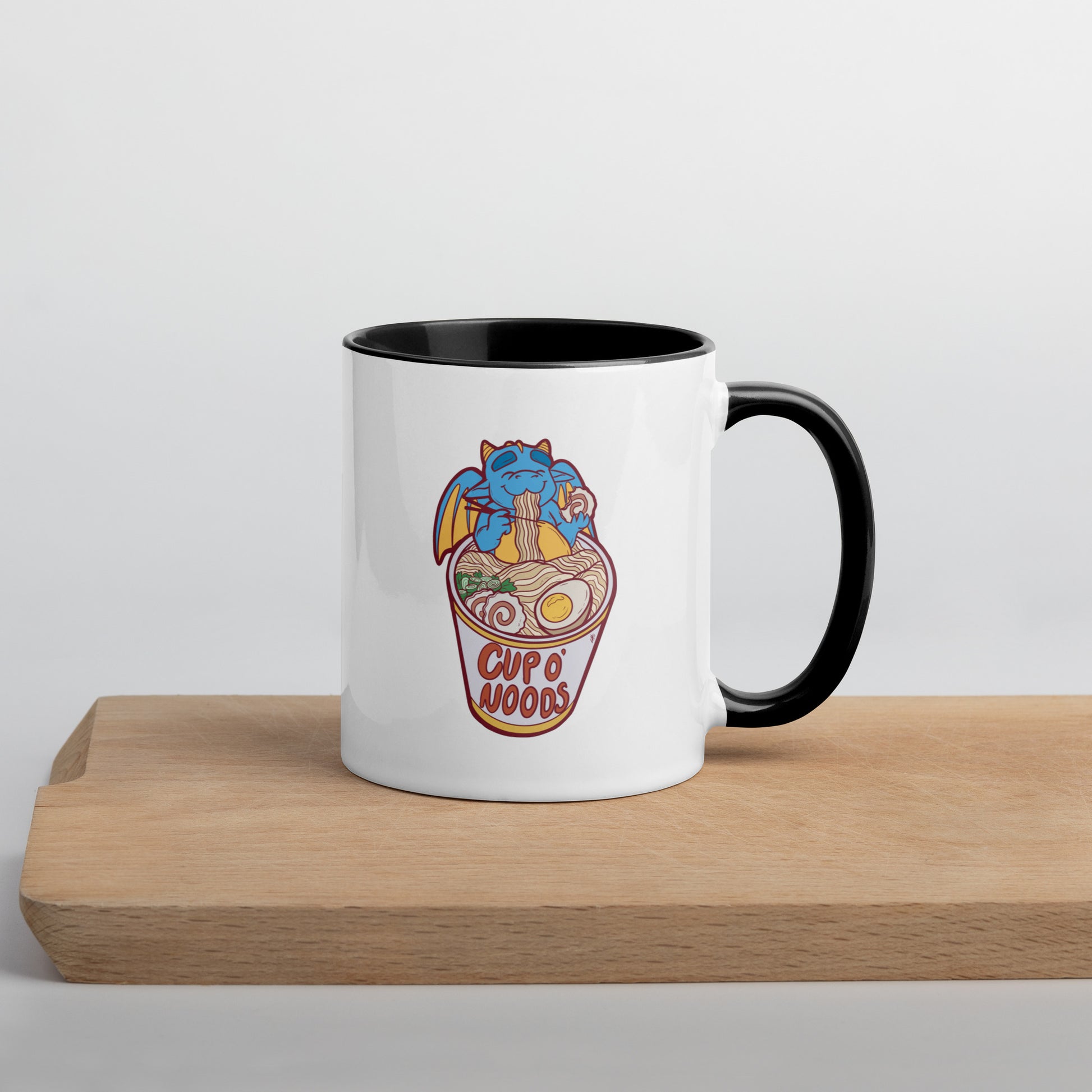 Cup O' Noods Dragon (Red) Mug with Color Inside  Level 1 Gamers