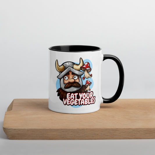 Eat Your Vegetables - Dungeon Meshi Mug  Level 1 Gamers Black 11 oz