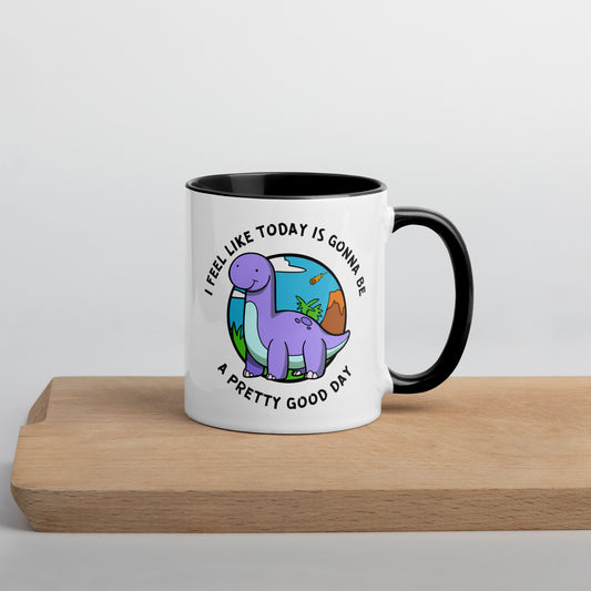 Good Day Dino Mug  Level 1 Gamers Black 11 oz