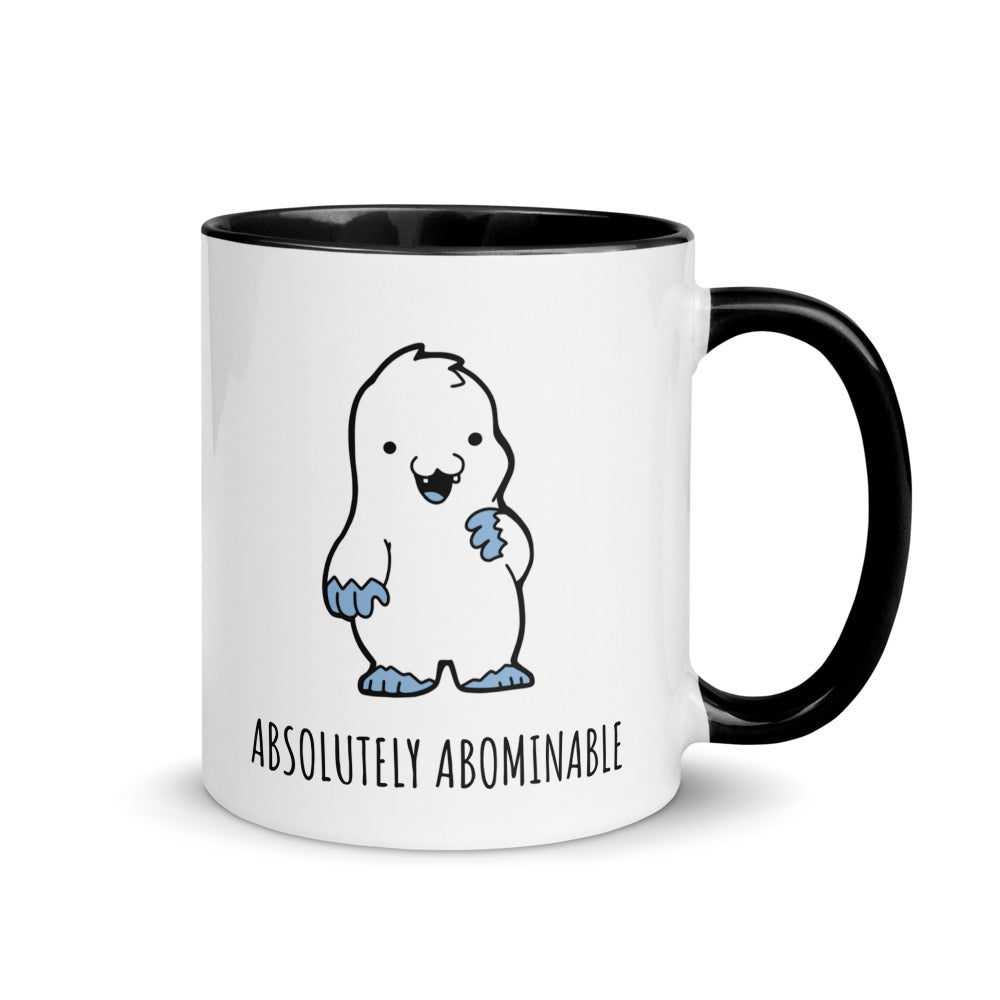 Abominable Baby Yeti Mug with Color Inside Level 1 Gamers Black 11oz