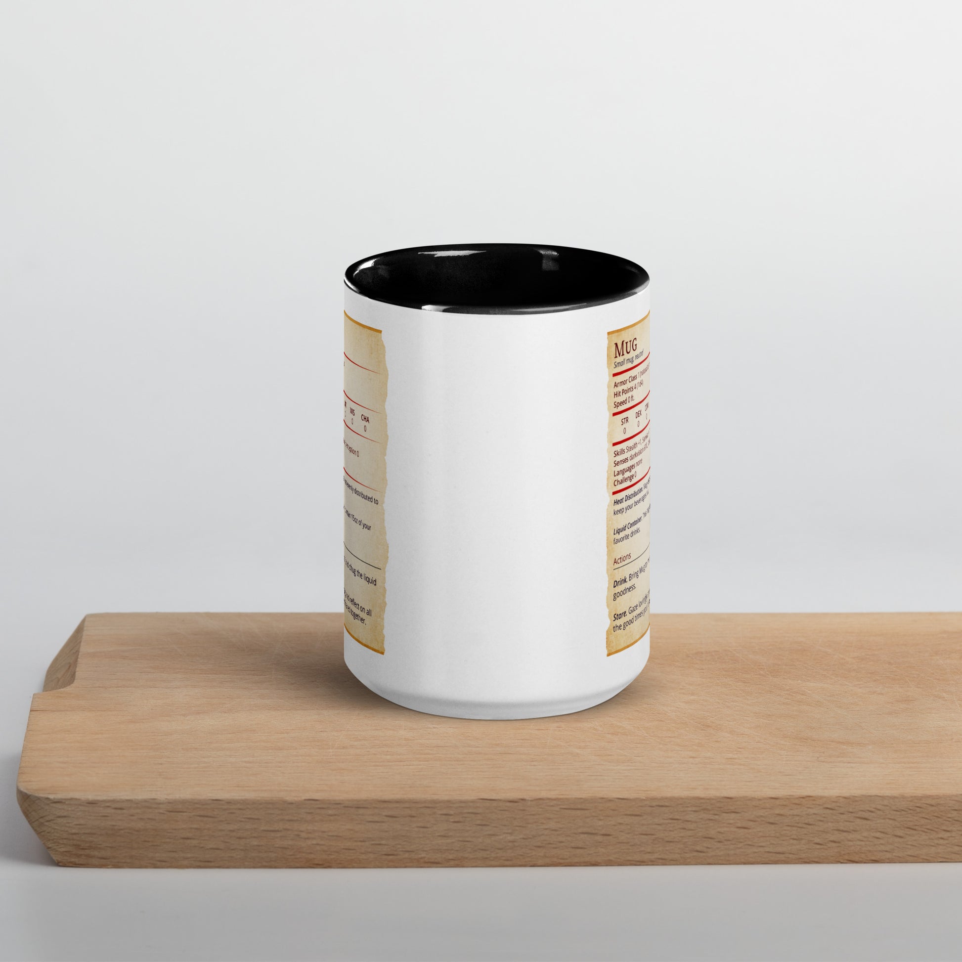 Mug Stat Card with Color Inside  Level 1 Gamers