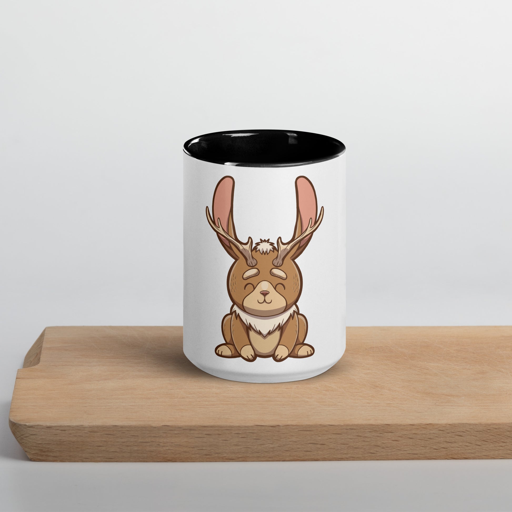 Jackalope Mug with Color Inside  Level 1 Gamers