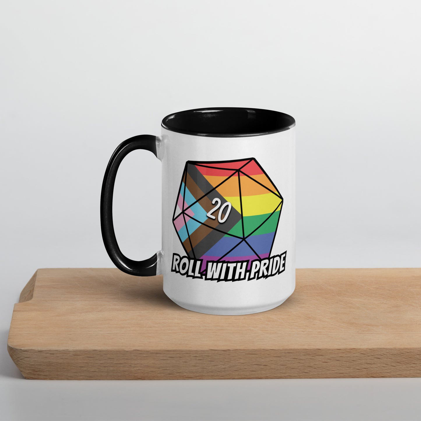 Roll with Pride Mug Level 1 Gamers