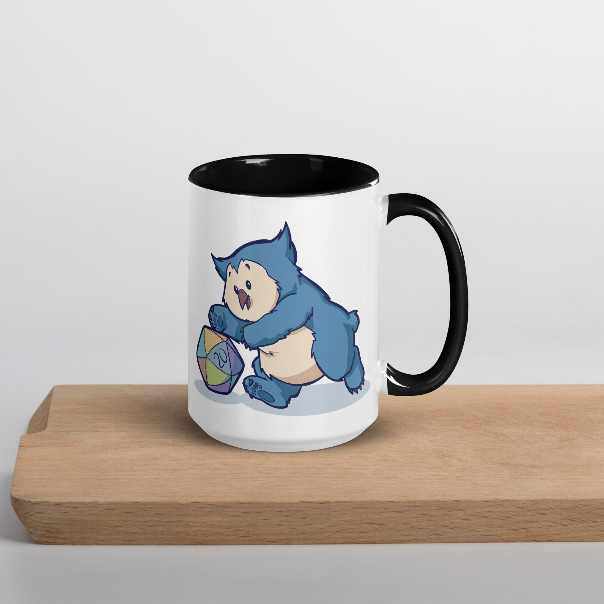 Owlbear Mug with Color Inside  Level 1 Gamers