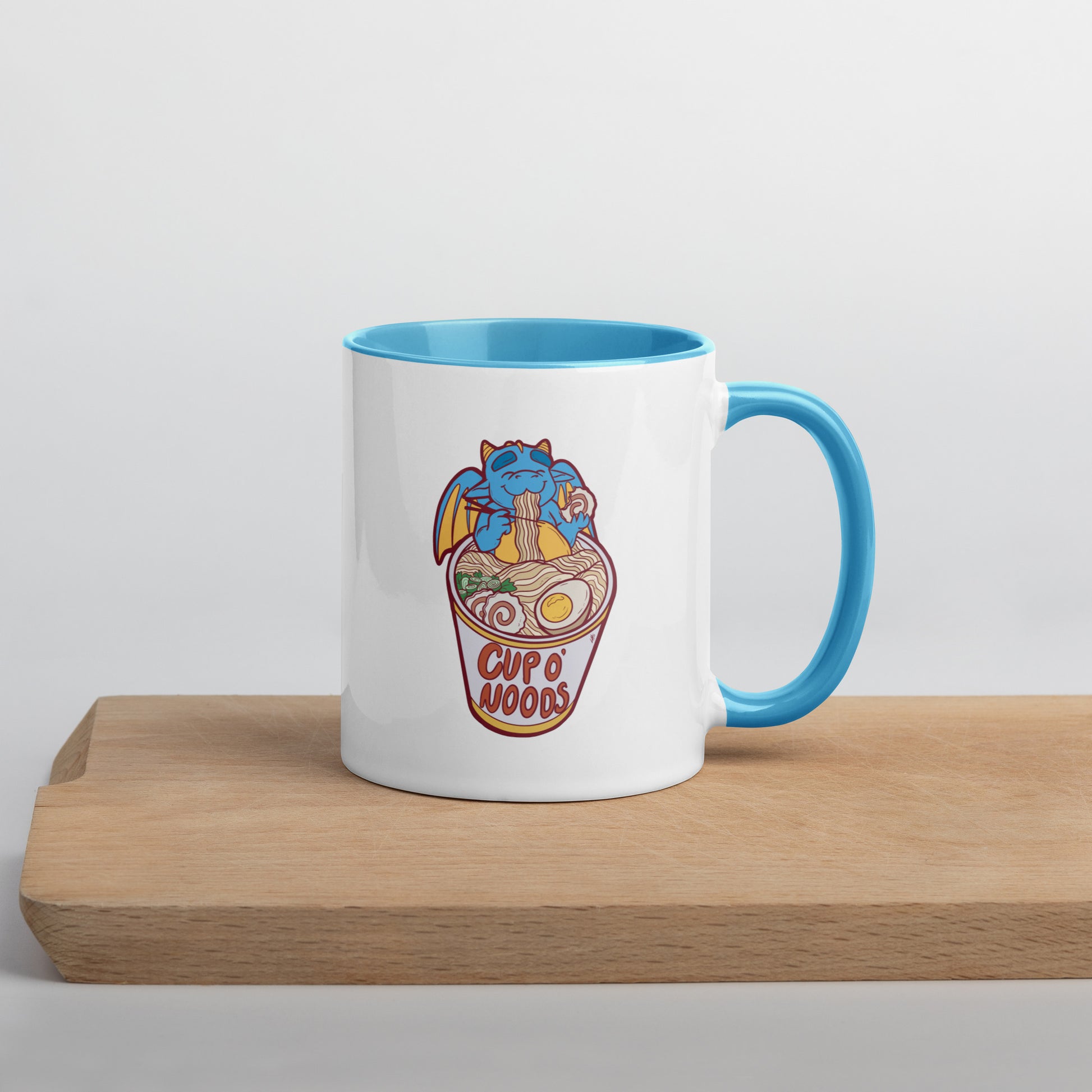 Cup O' Noods Dragon (Red) Mug with Color Inside  Level 1 Gamers