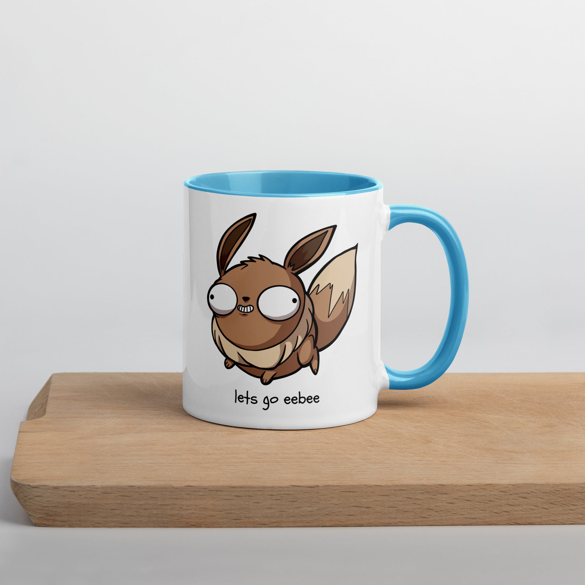 Eebee Pokederp - Eevee Mug  Level 1 Gamers Blue 11 oz