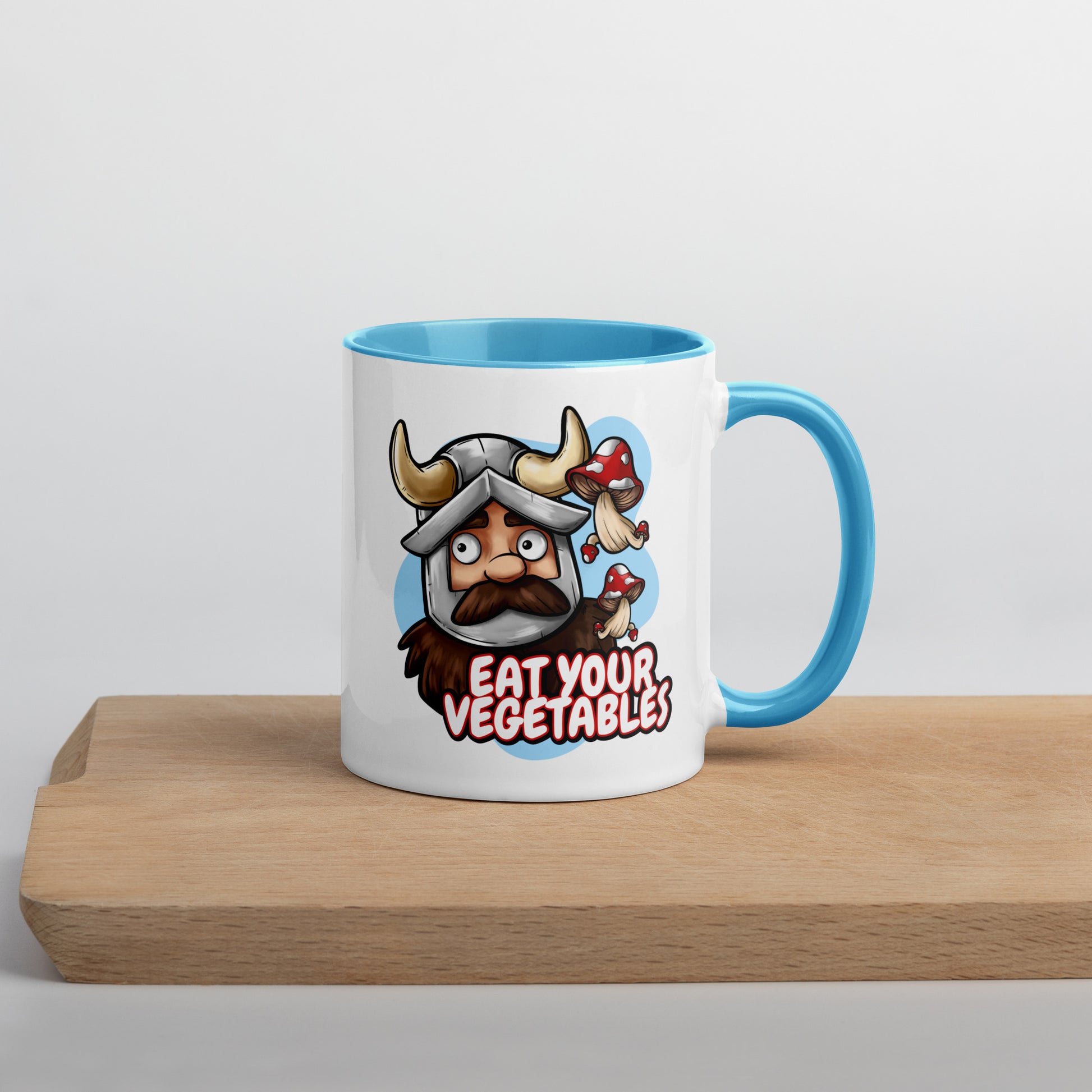Eat Your Vegetables - Dungeon Meshi Mug  Level 1 Gamers Blue 11 oz