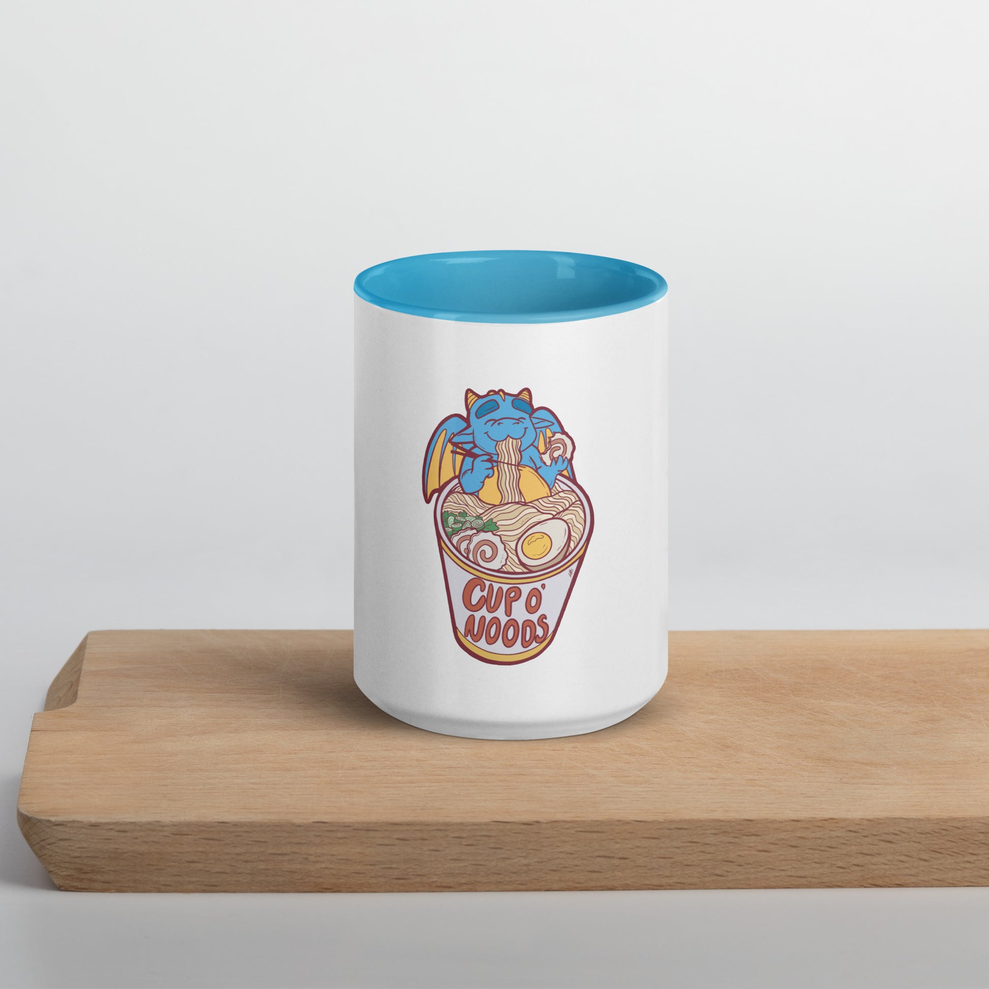 Cup O' Noods Dragon (Red) Mug with Color Inside  Level 1 Gamers
