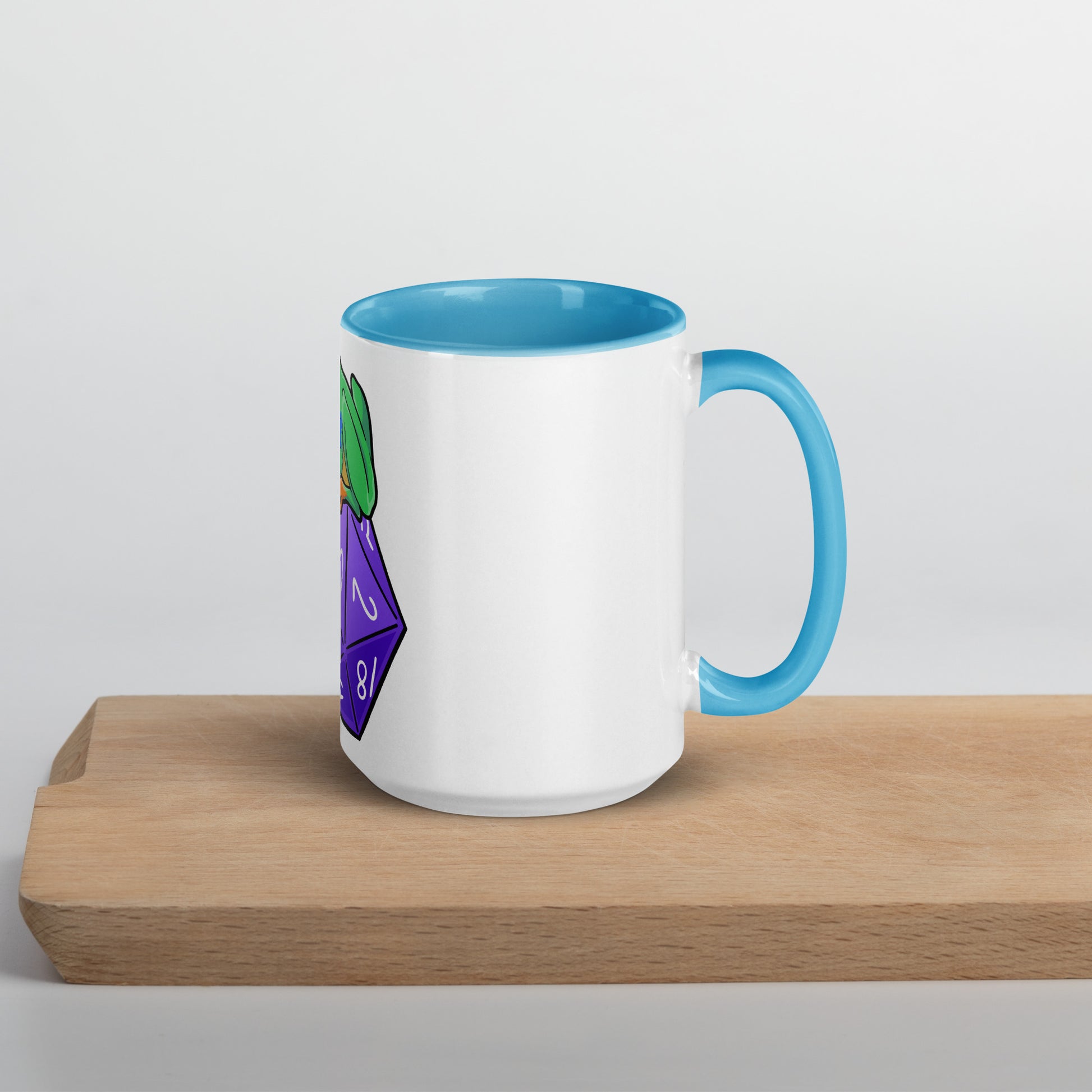 D20 Red-Eyed Tree Frog Mug with Color Inside  Level 1 Gamers