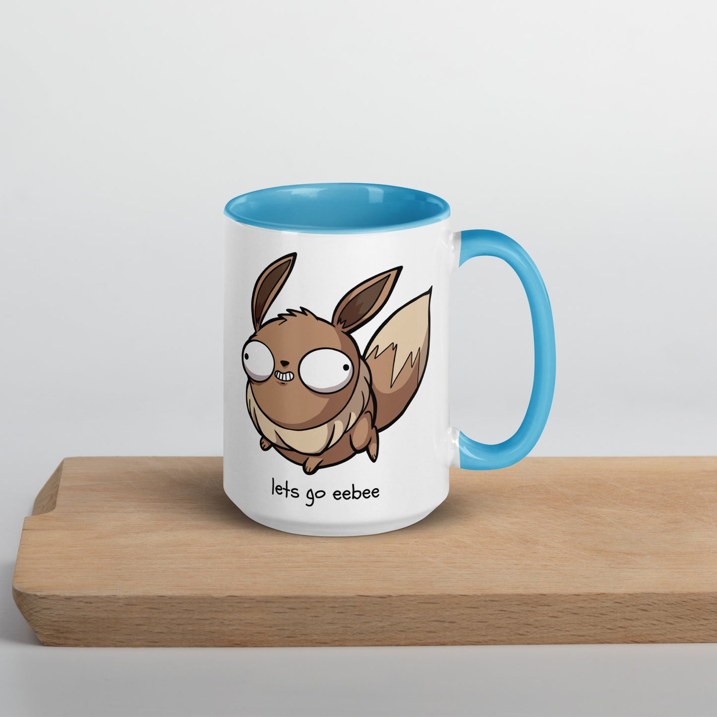 Eebee Pokederp - Eevee Mug Level 1 Gamers Blue 15 oz