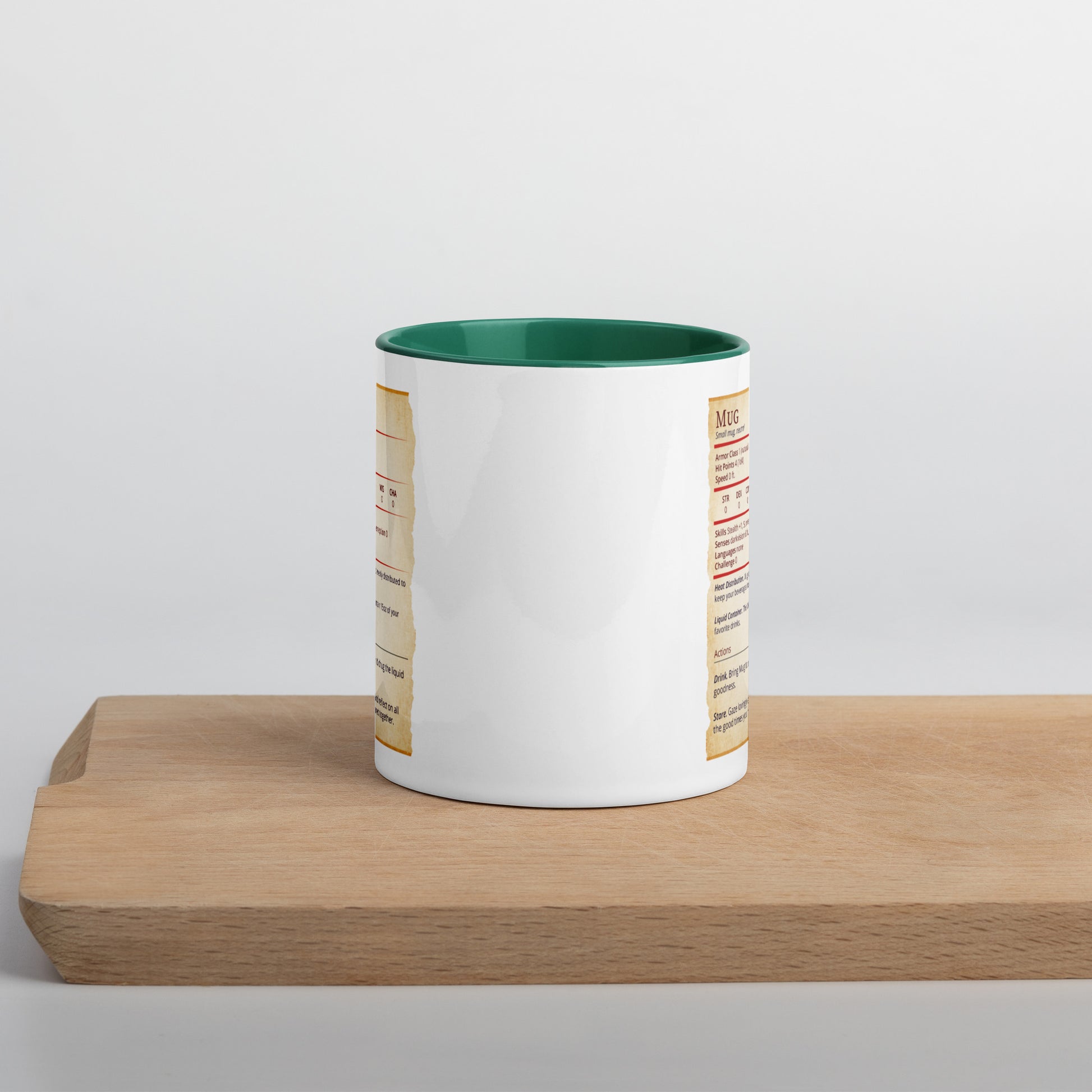 Mug Stat Card with Color Inside  Level 1 Gamers