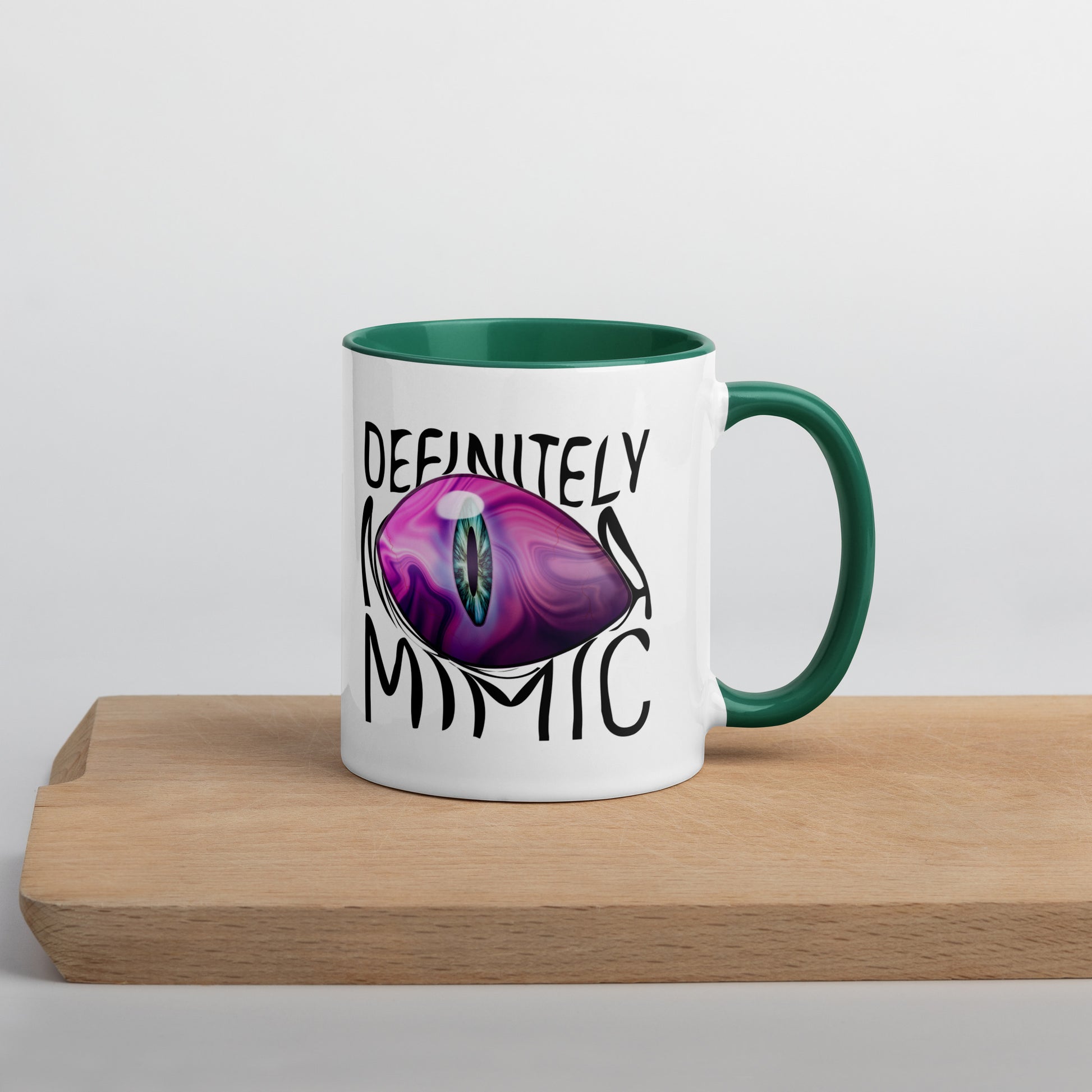 Definitely NOT a Mimic Double sided Mug with Color Inside  Level 1 Gamers