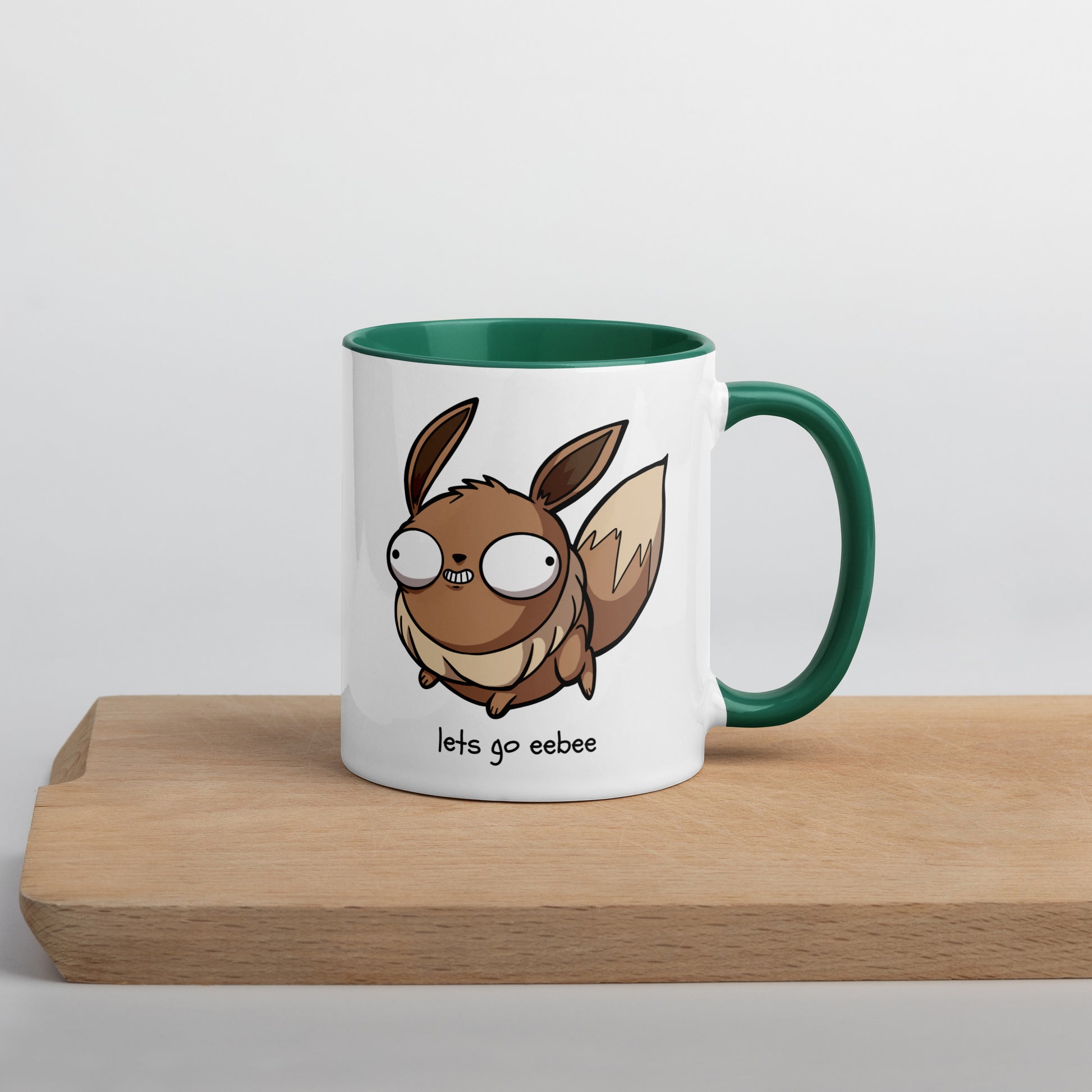 Eebee Pokederp - Eevee Mug  Level 1 Gamers Dark green 11 oz