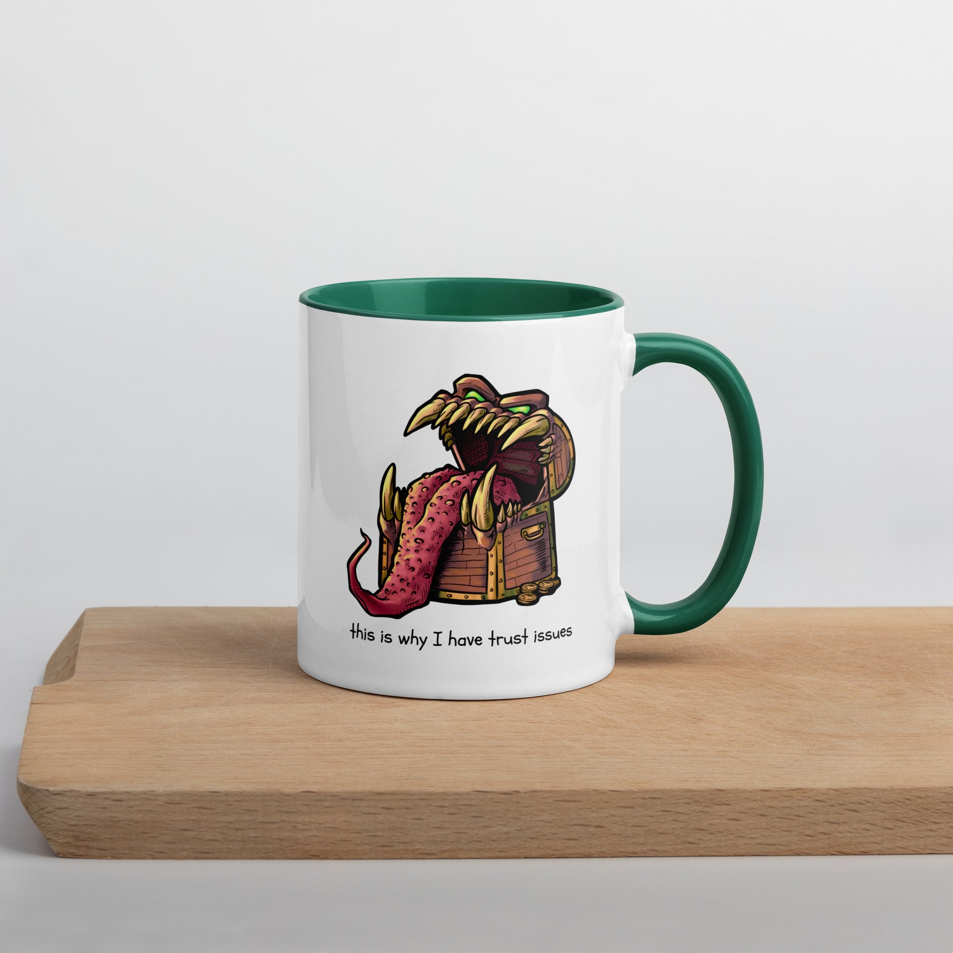 Mimic Mug  Level 1 Gamers Dark green 11 oz
