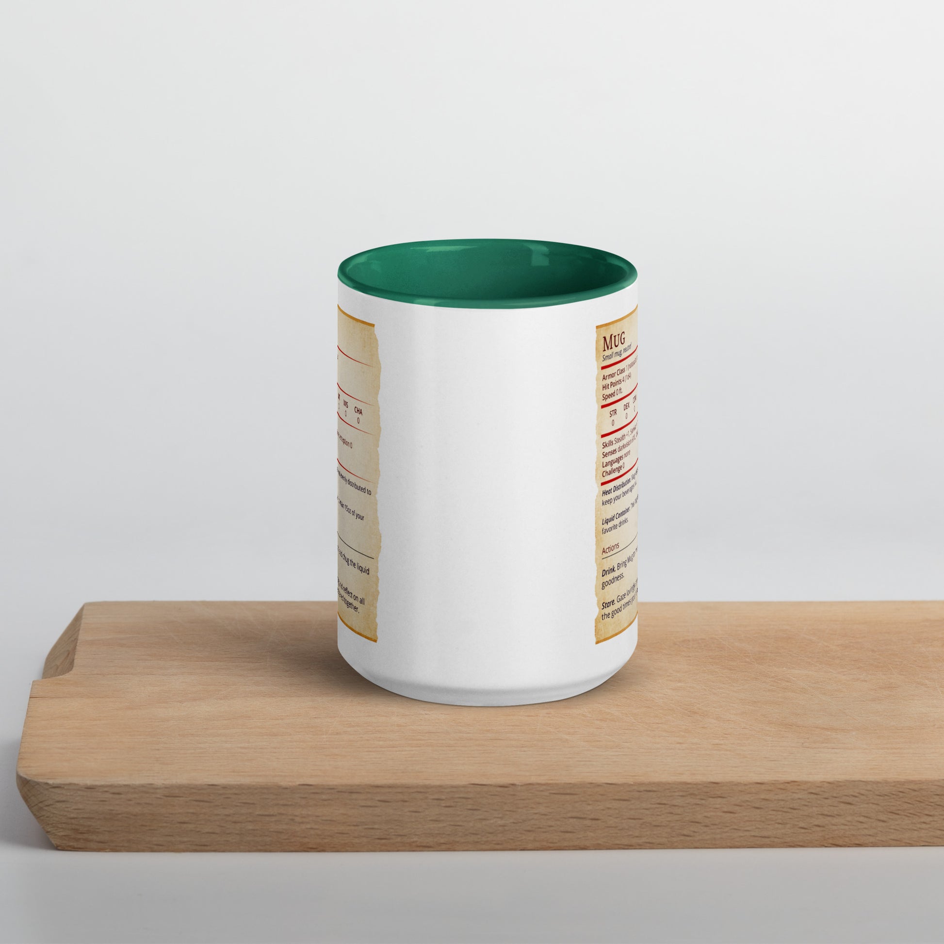 Mug Stat Card with Color Inside  Level 1 Gamers