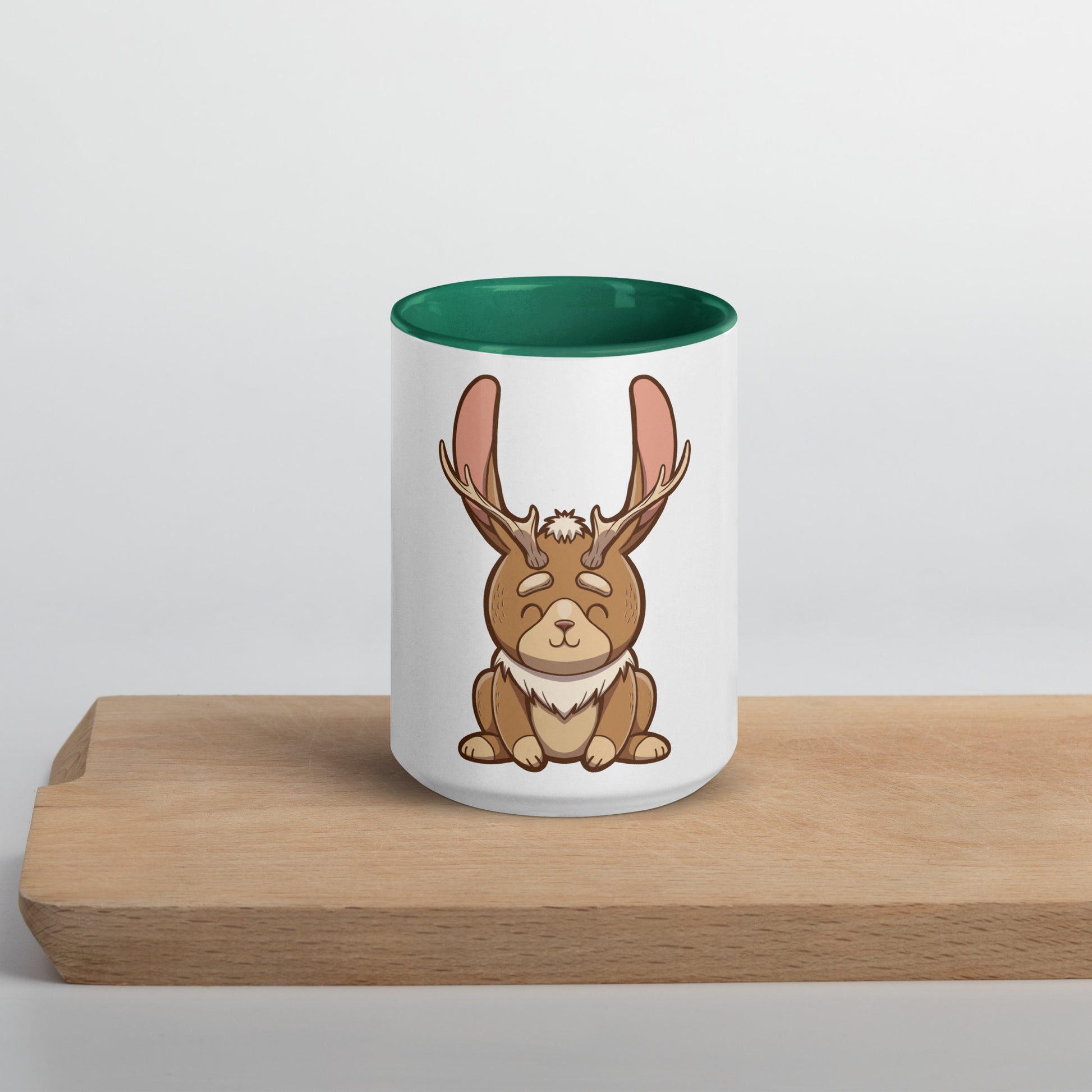 Jackalope Mug with Color Inside  Level 1 Gamers