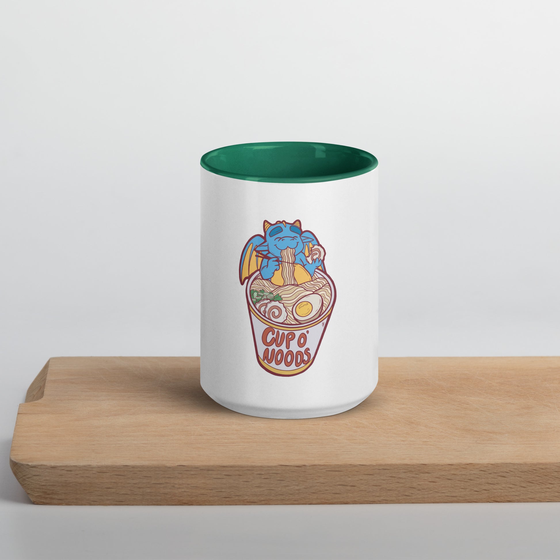 Cup O' Noods Dragon (Red) Mug with Color Inside  Level 1 Gamers