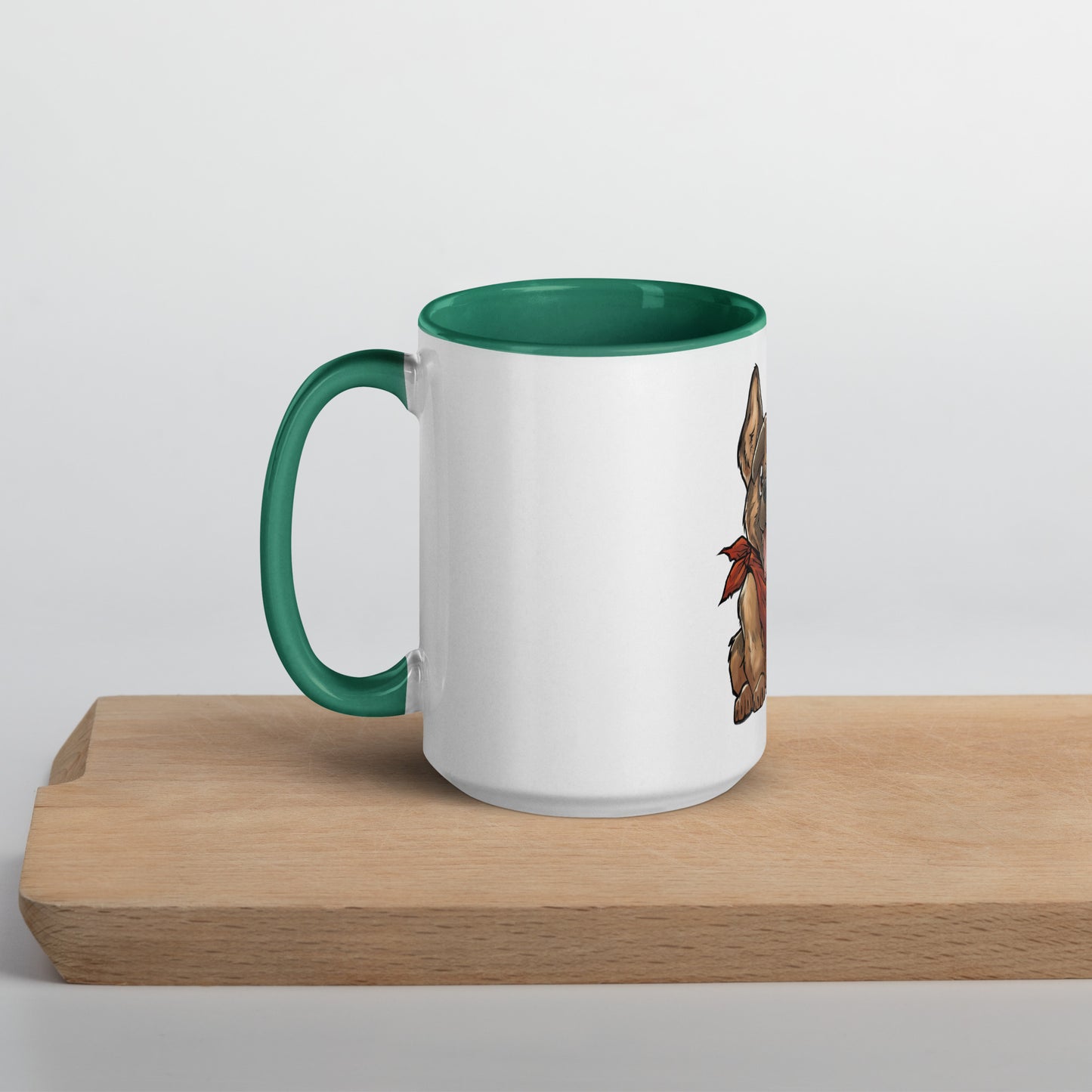 Dogmeat Mug with Color Inside Level 1 Gamers Dark green 15 oz