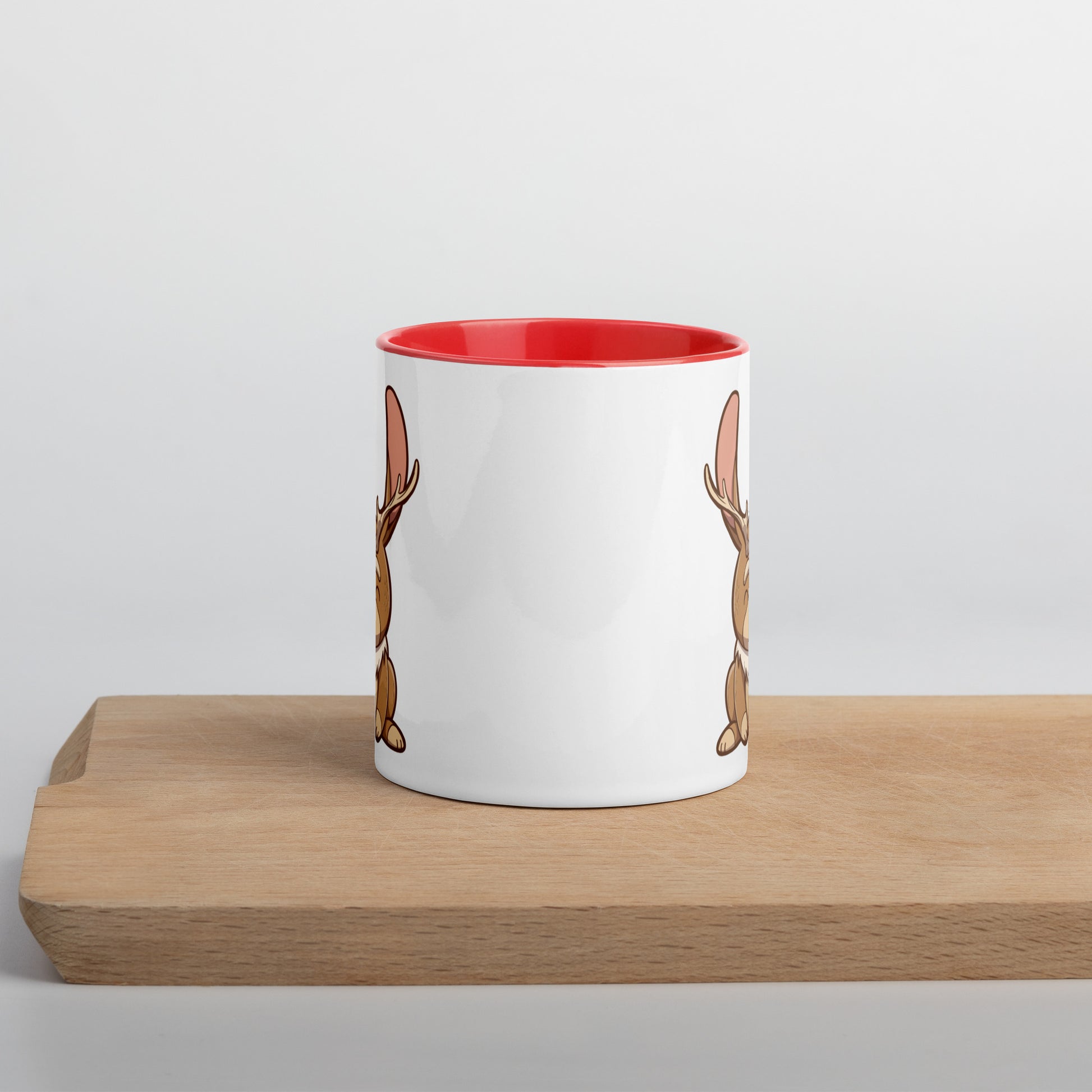 Jackalope Mug with Color Inside  Level 1 Gamers
