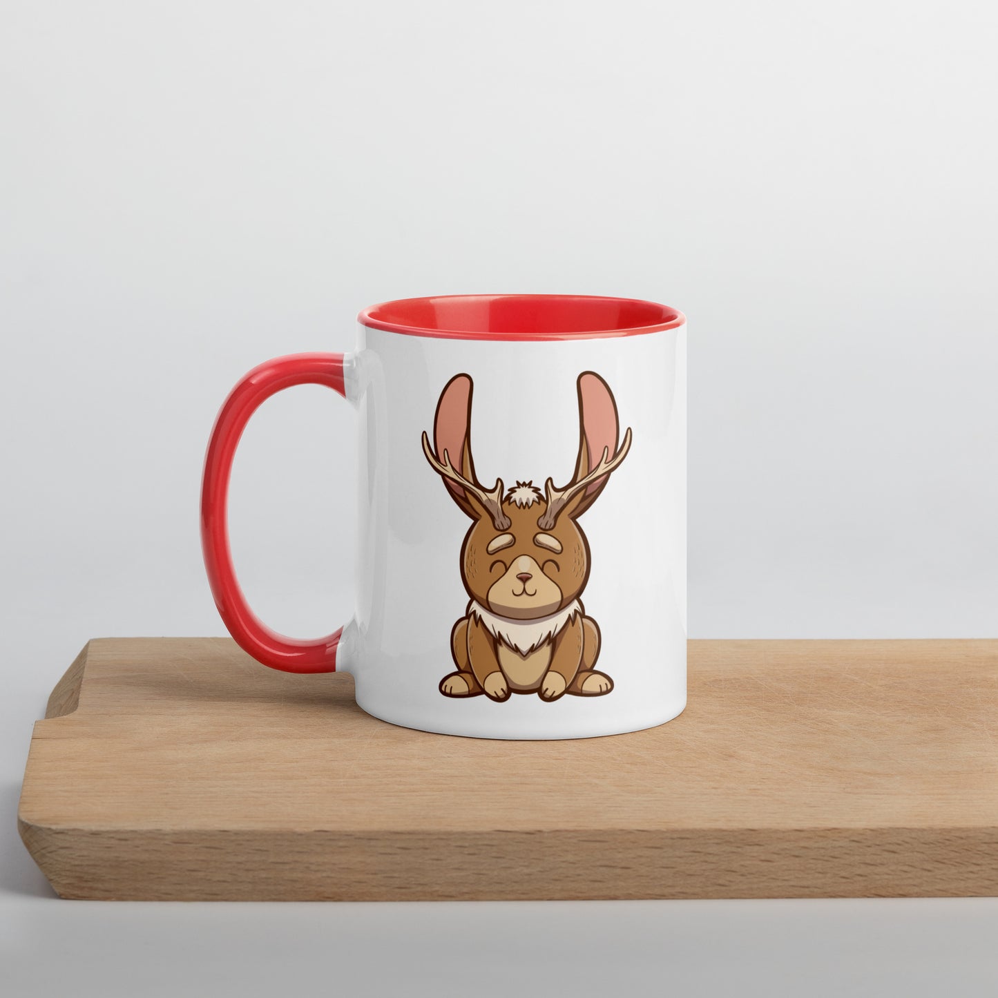 Jackalope Mug with Color Inside Level 1 Gamers Red 11 oz