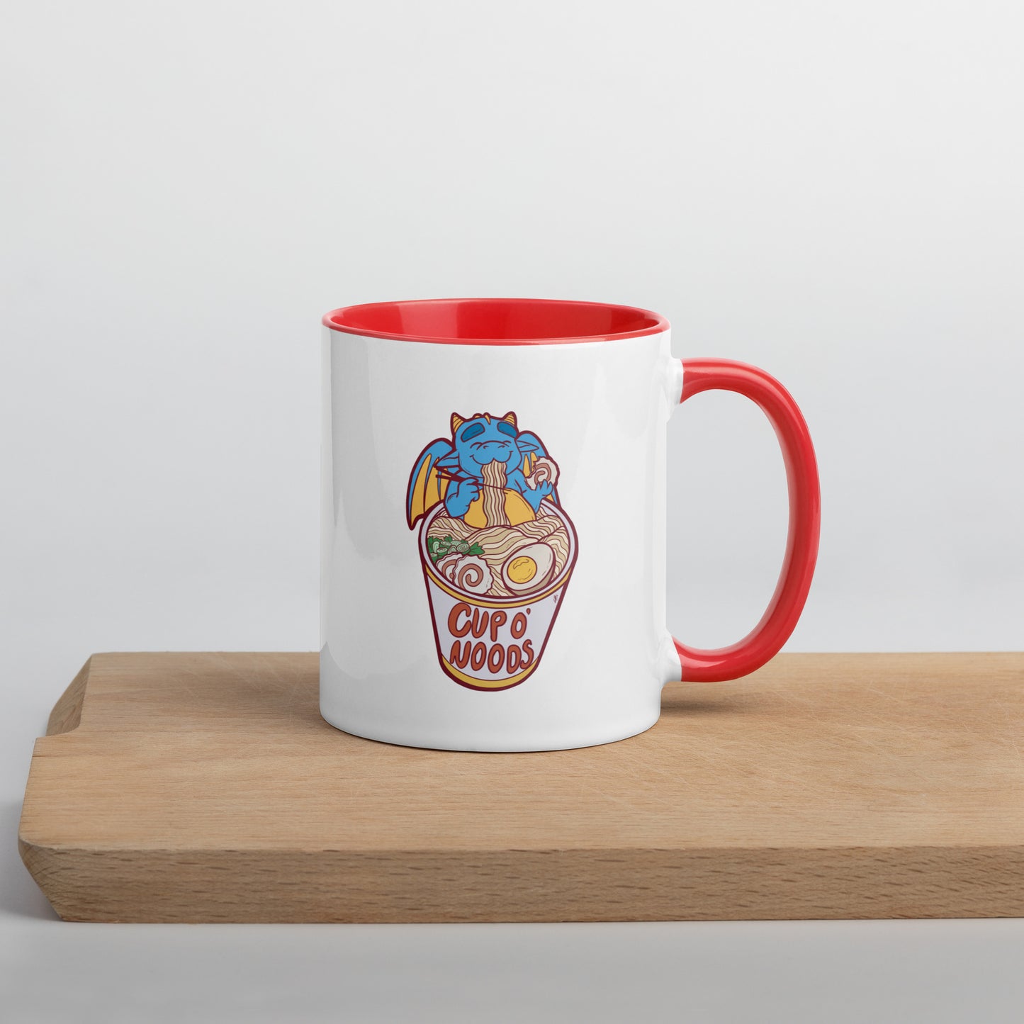 Cup O' Noods Dragon (Red) Mug with Color Inside Level 1 Gamers