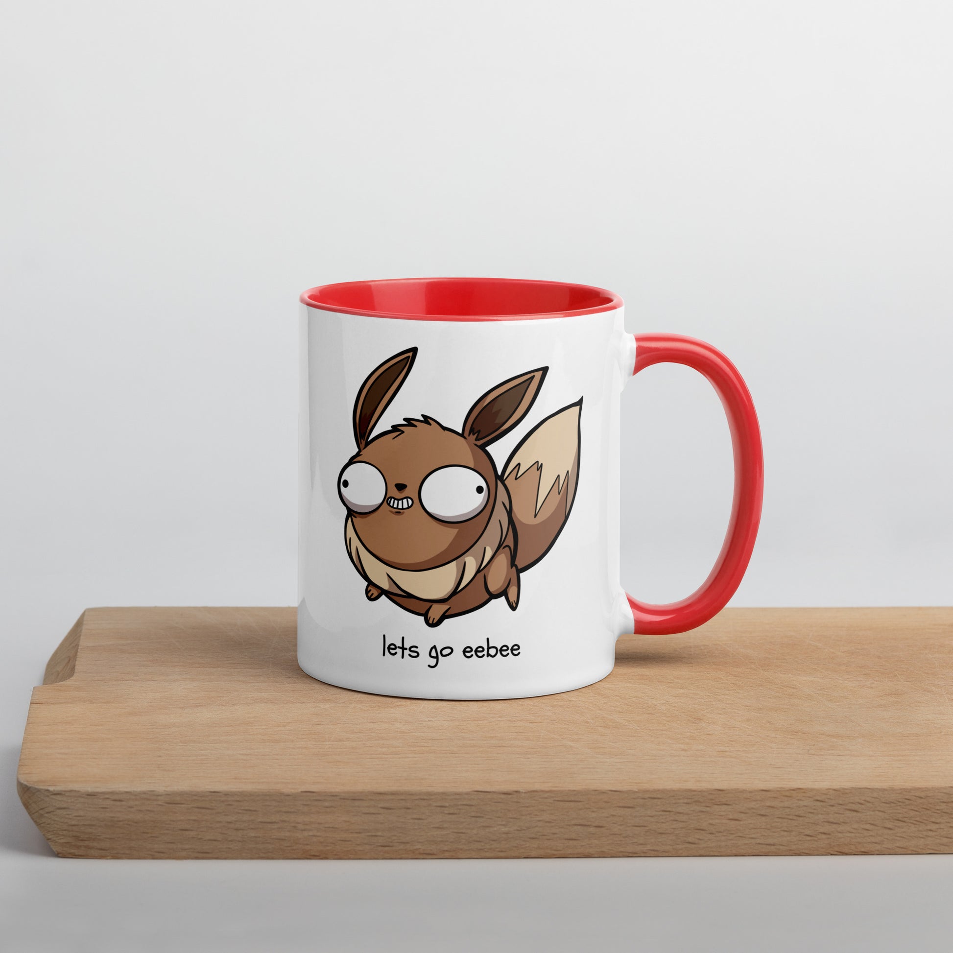 Eebee Pokederp - Eevee Mug  Level 1 Gamers Red 11 oz