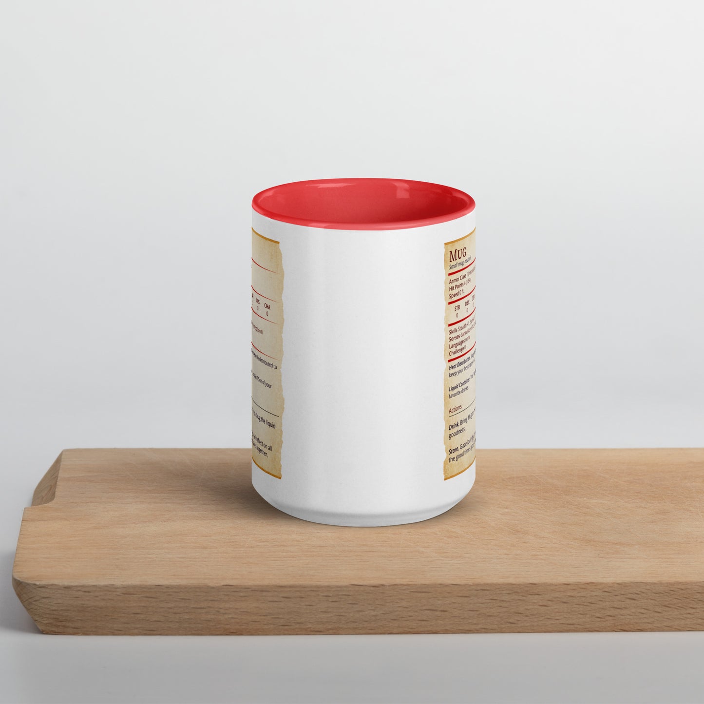 Mug Stat Card with Color Inside  Level 1 Gamers