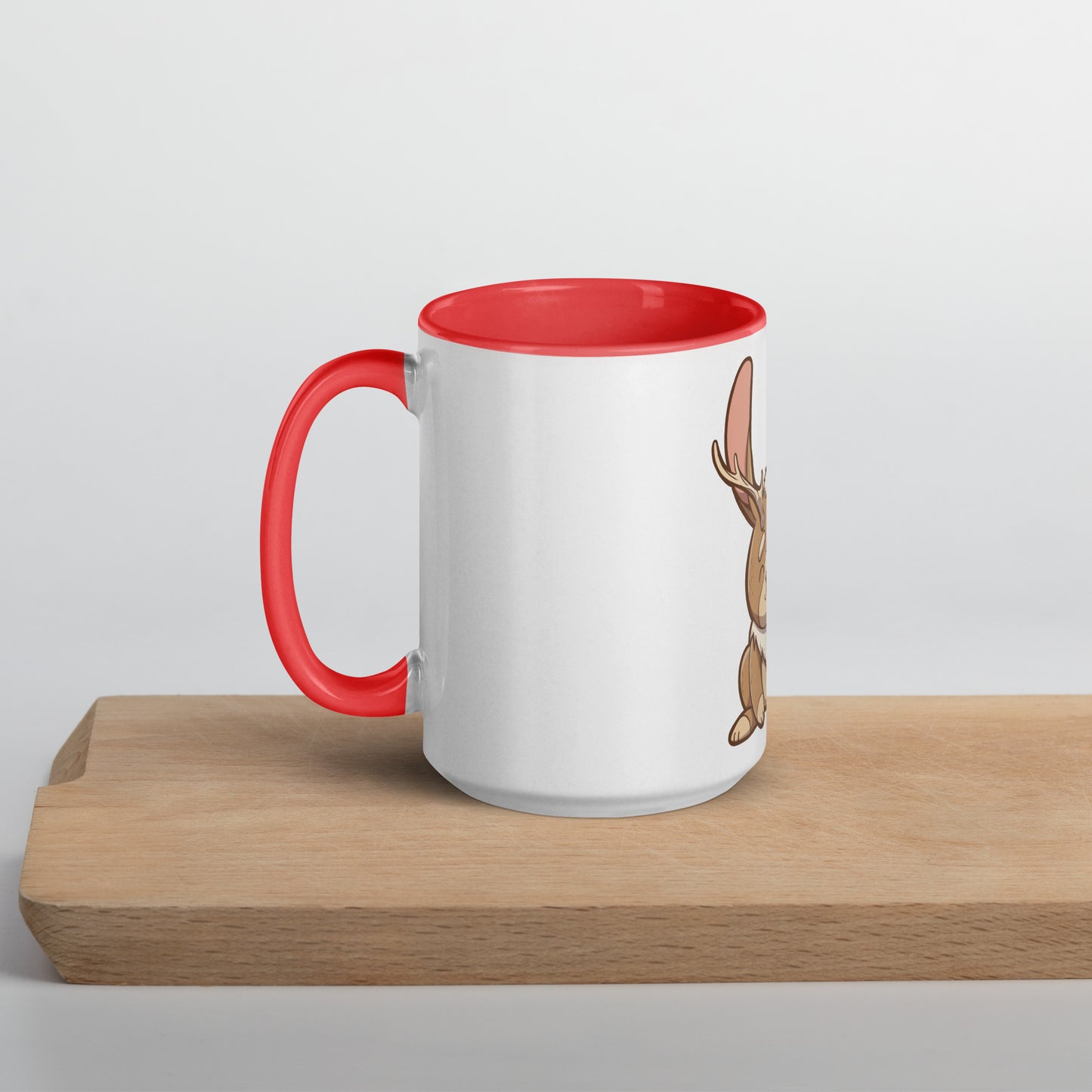 Jackalope Mug with Color Inside Level 1 Gamers Red 15 oz
