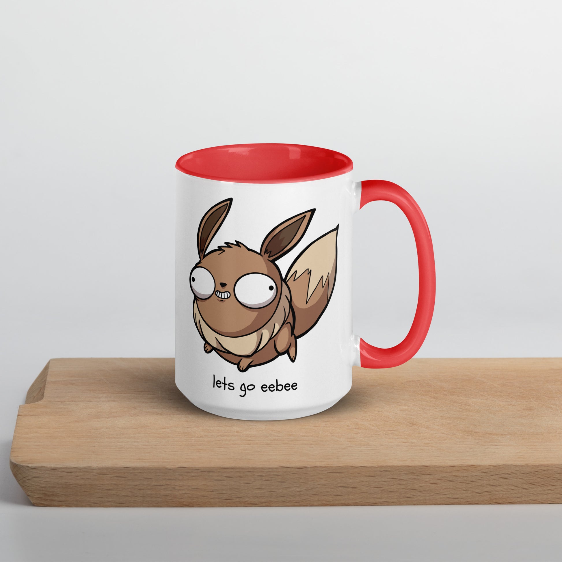 Eebee Pokederp - Eevee Mug  Level 1 Gamers Red 15 oz
